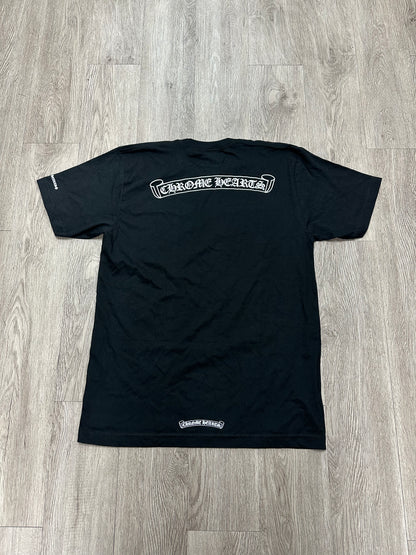 Chrome Hearts Scroll Logo Black Tee