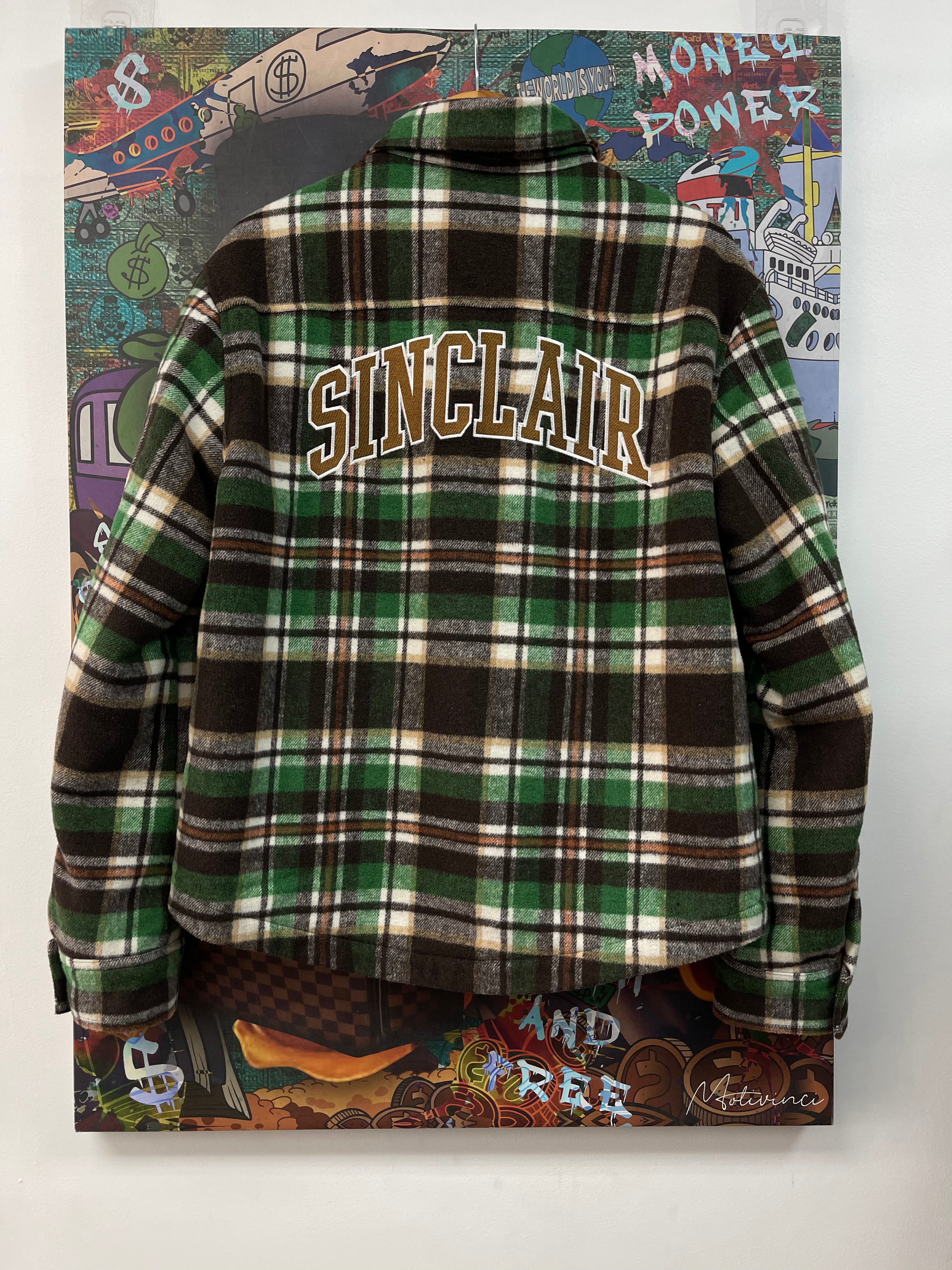 Sinclair Green Plaid Windbreaker Jacket