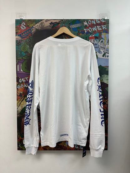 Chrome Hearts Neck Logo Blue White Long Sleeve
