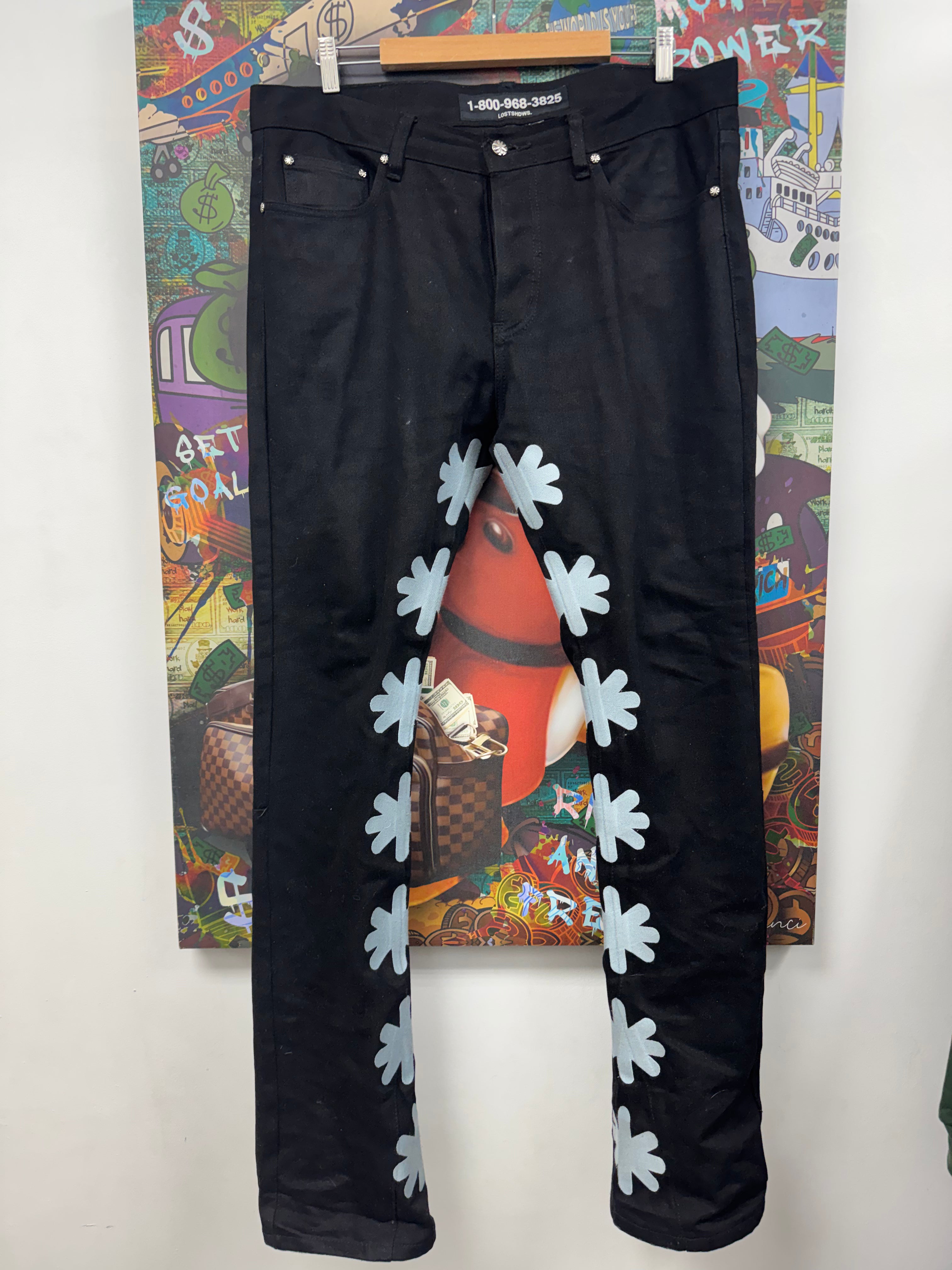 LOST SHDWS Black Baby Blue Jeans