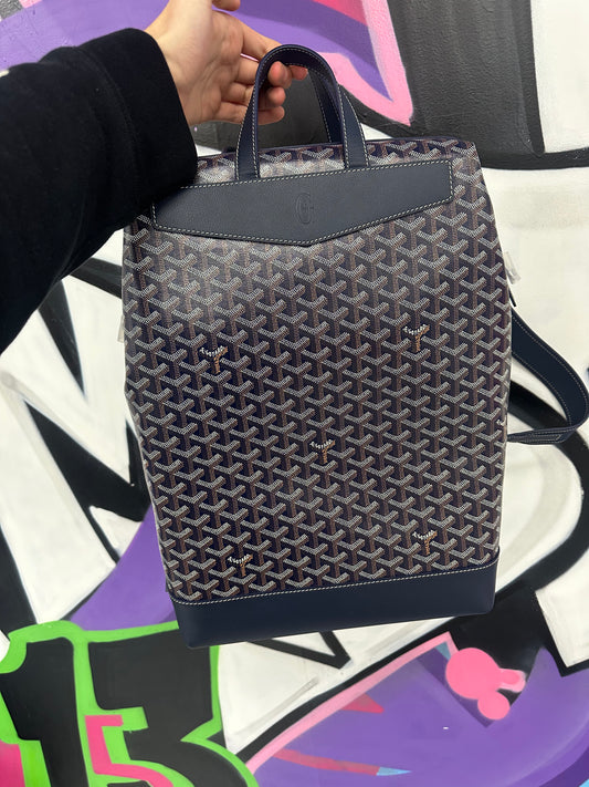 Goyard Backpack Navy Caspian New One Size In Plastic