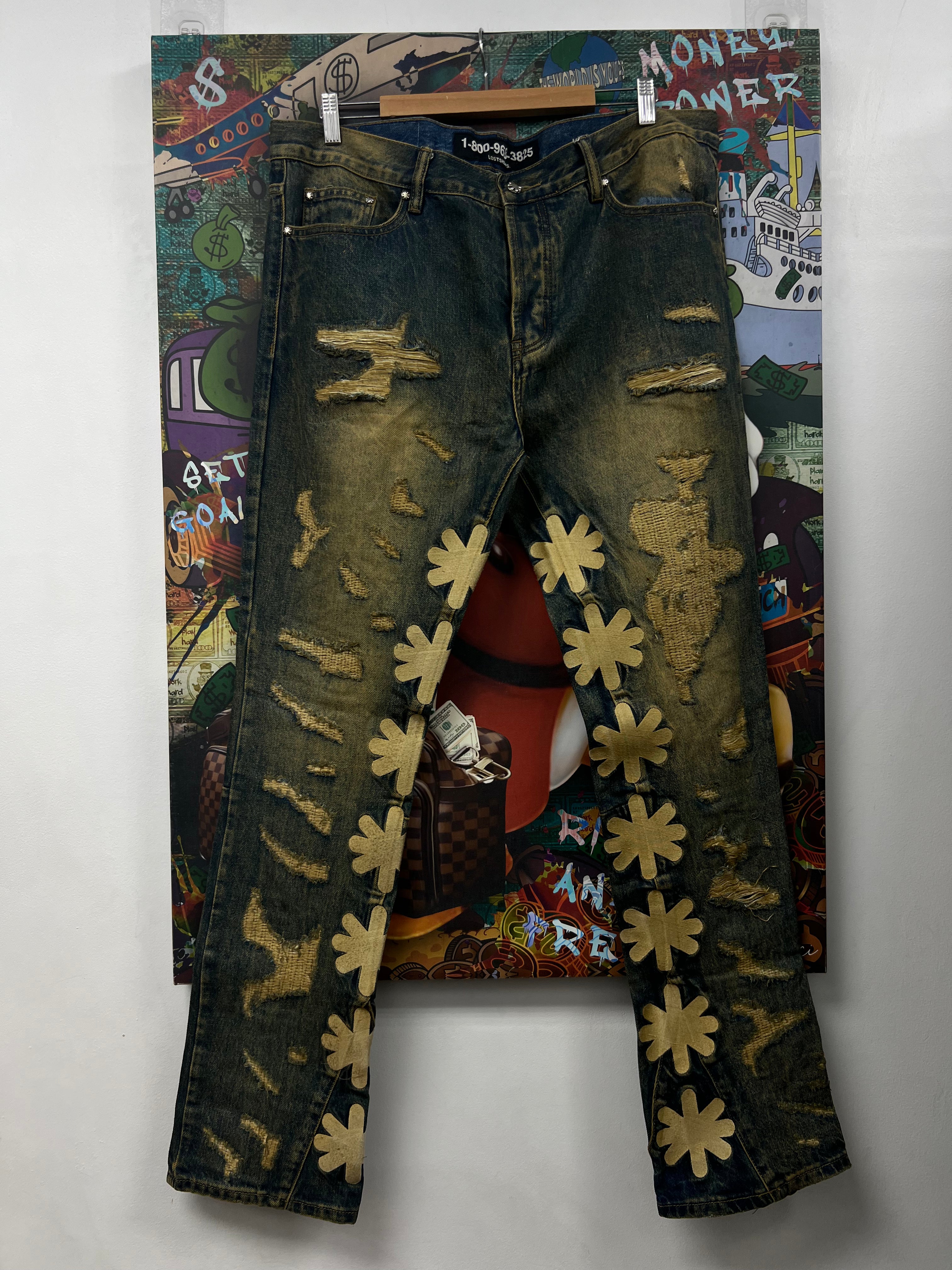 LOST SHDWS Rust Wash Jeans
