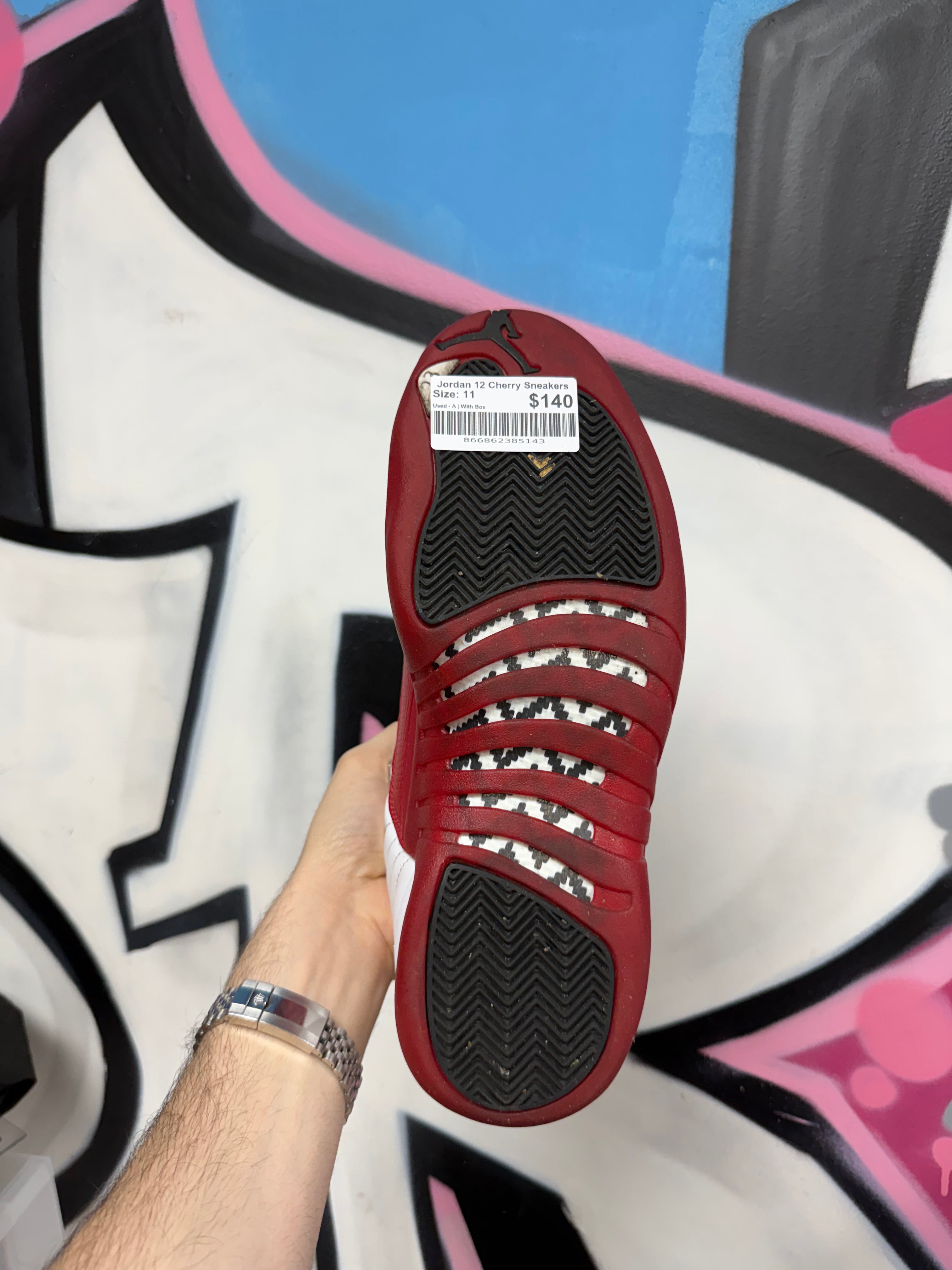 Jordan 12 Cherry Sneakers