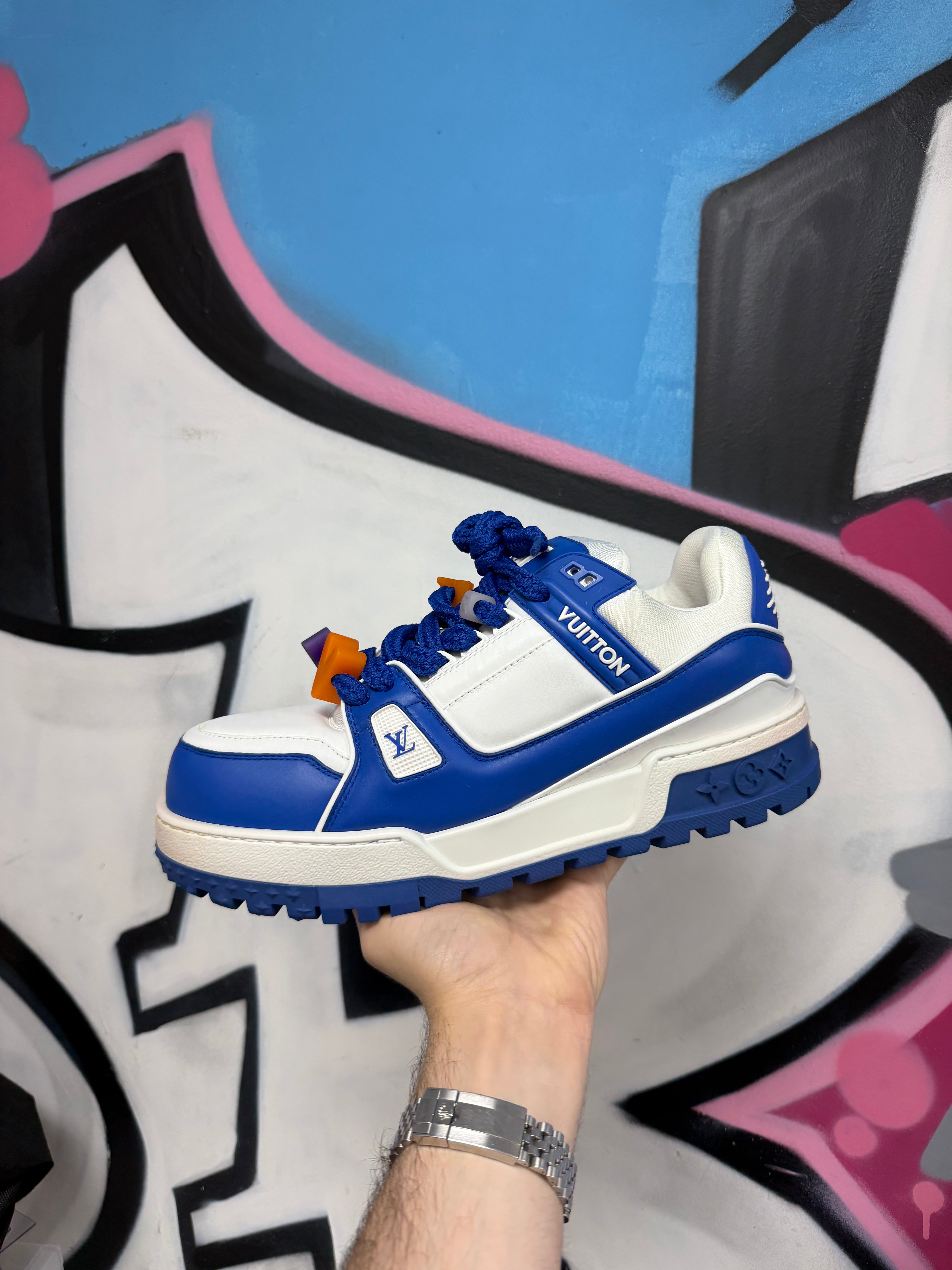 Louis Vuitton Blue White Maxi Sneakers