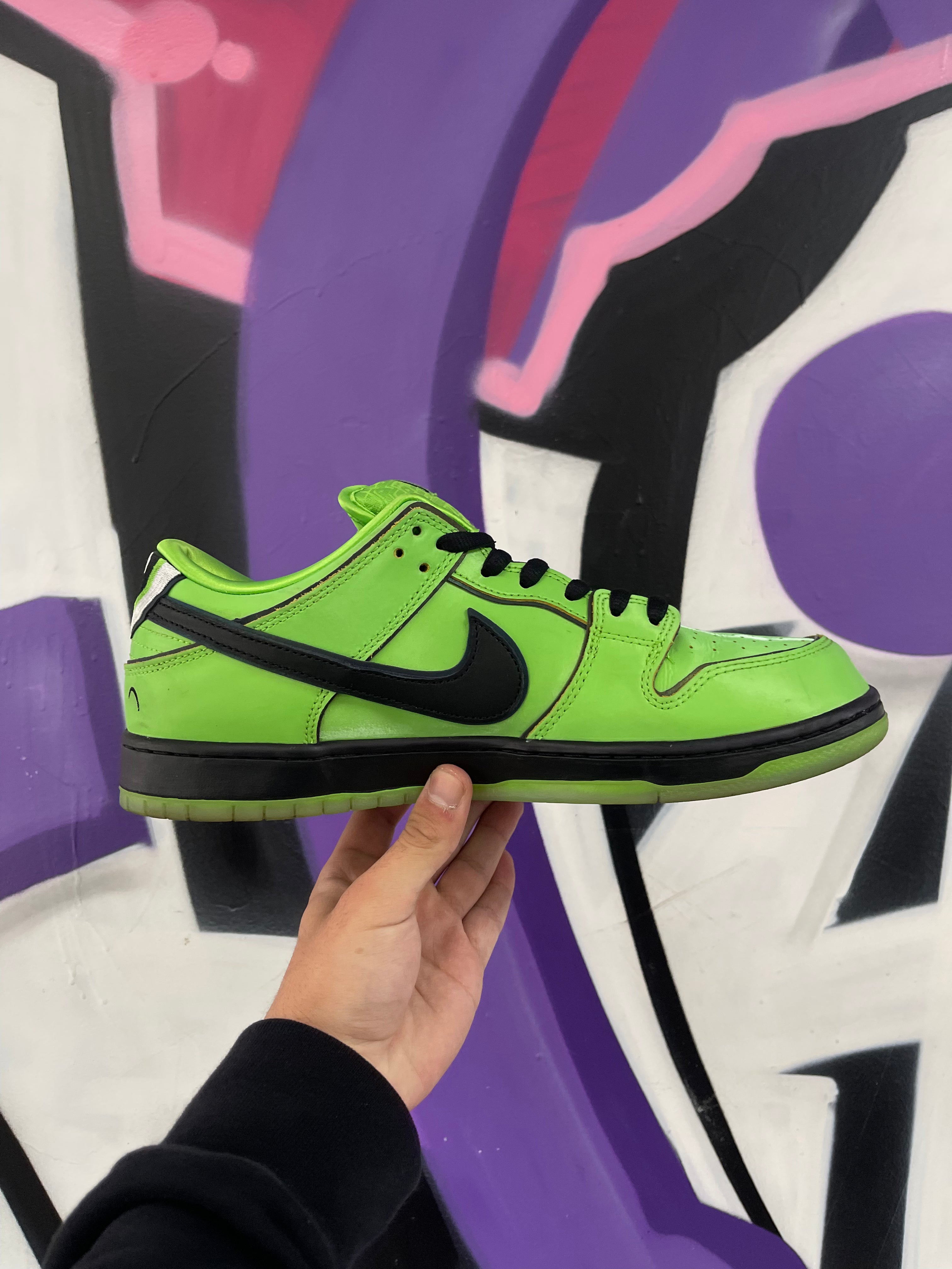 Nike SB Dunk Low Powerpuff Buttercup Sneakers