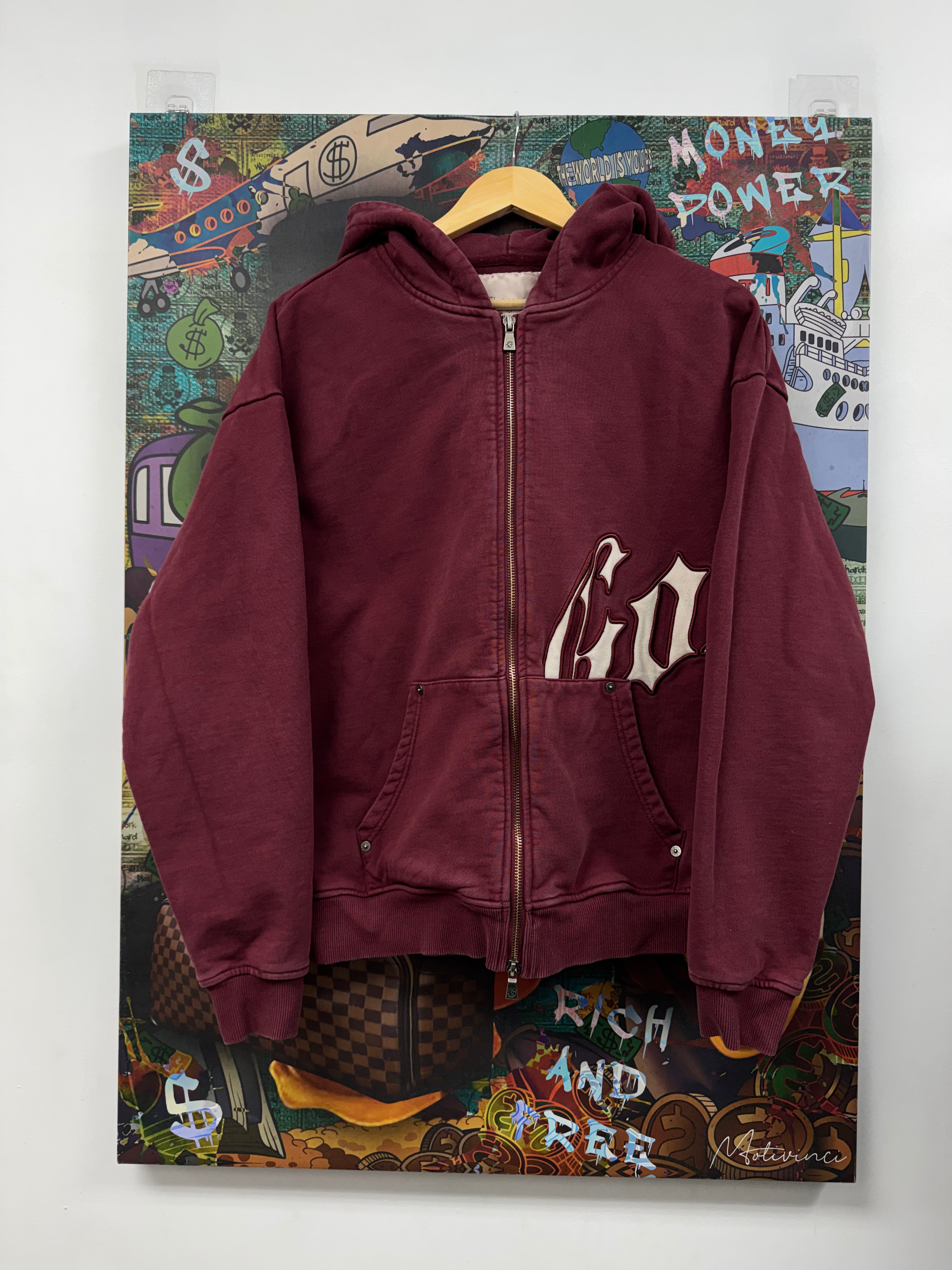 Godspeed Burgundy OG Zip Up Hoodie