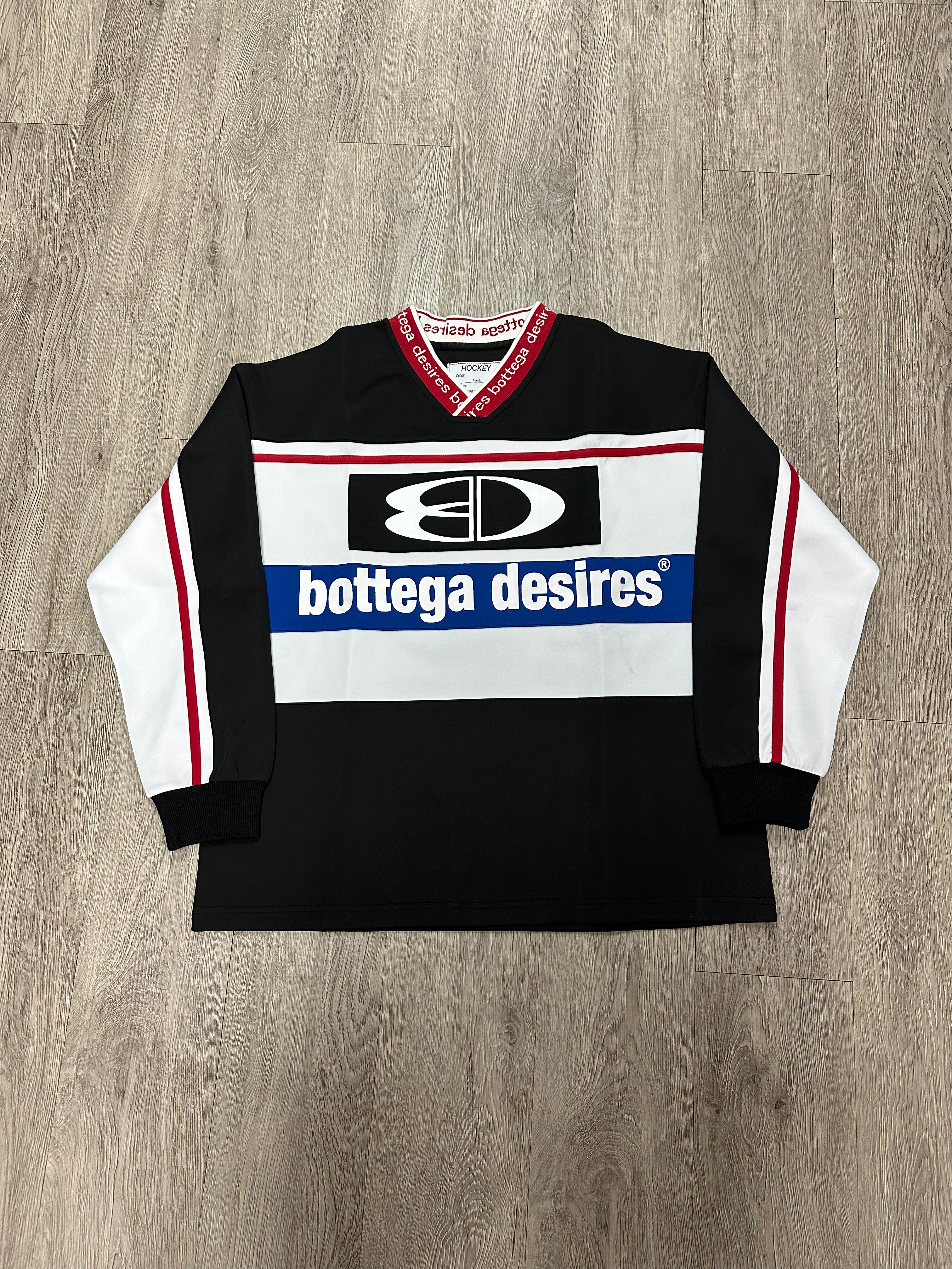 Bottega Desires Rugby LS Jersey Black RWB (S-XXL) New