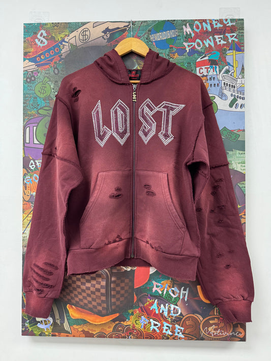 Lost Intricacy Hoodie Burgundy