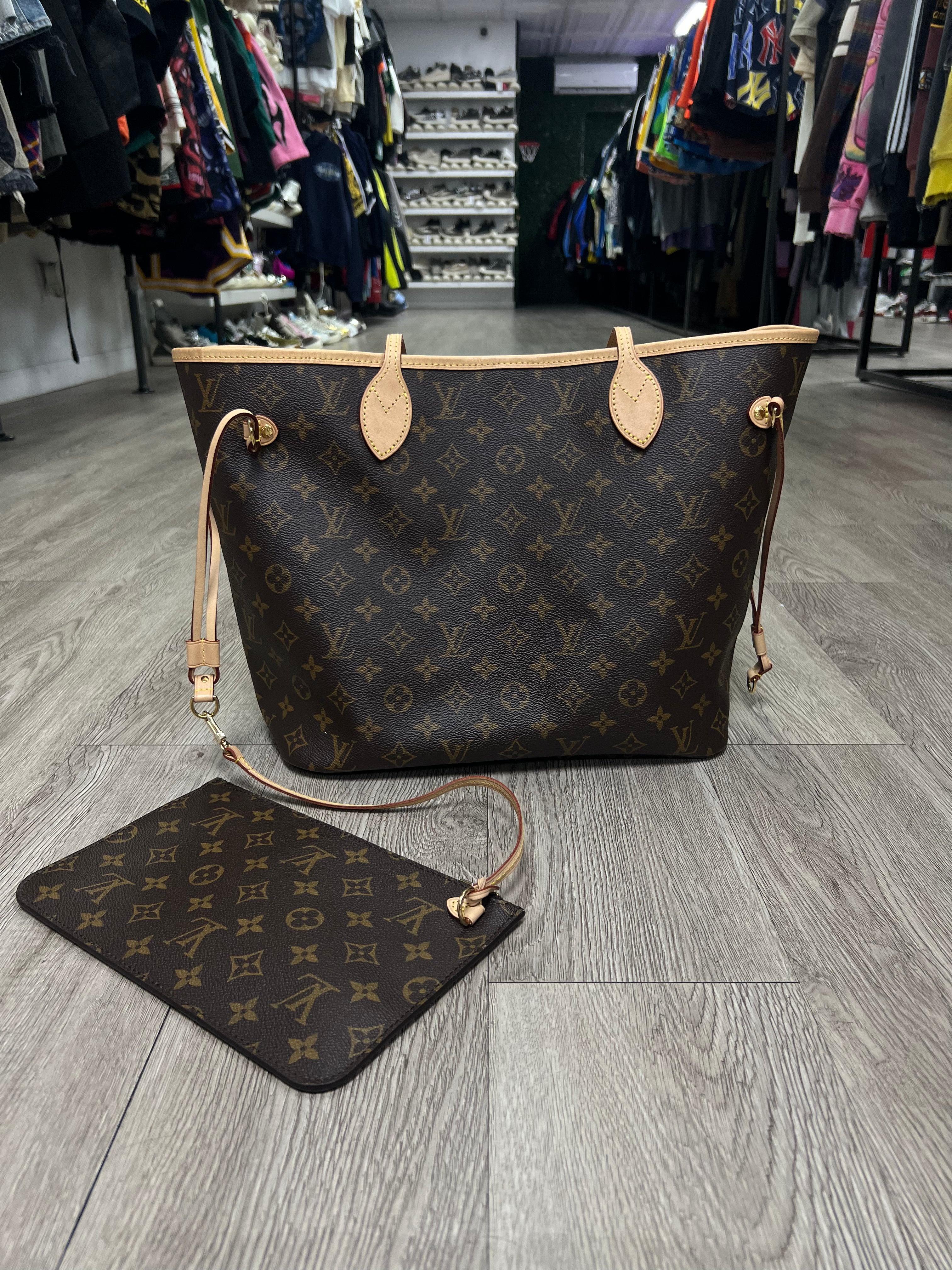 Louis Vuitton Brown Monogram Neverfull Bag