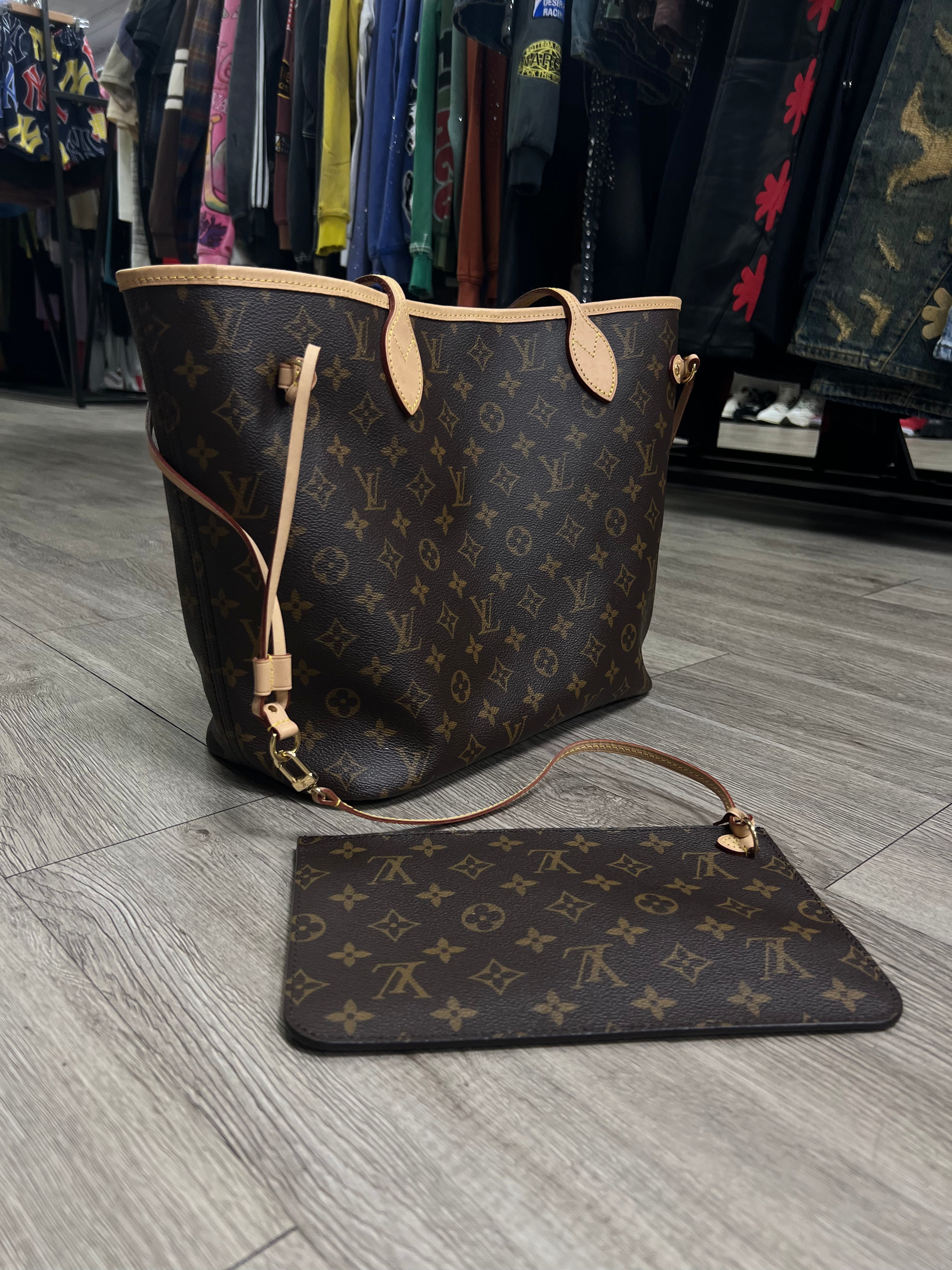 Louis Vuitton Brown Monogram Neverfull Bag