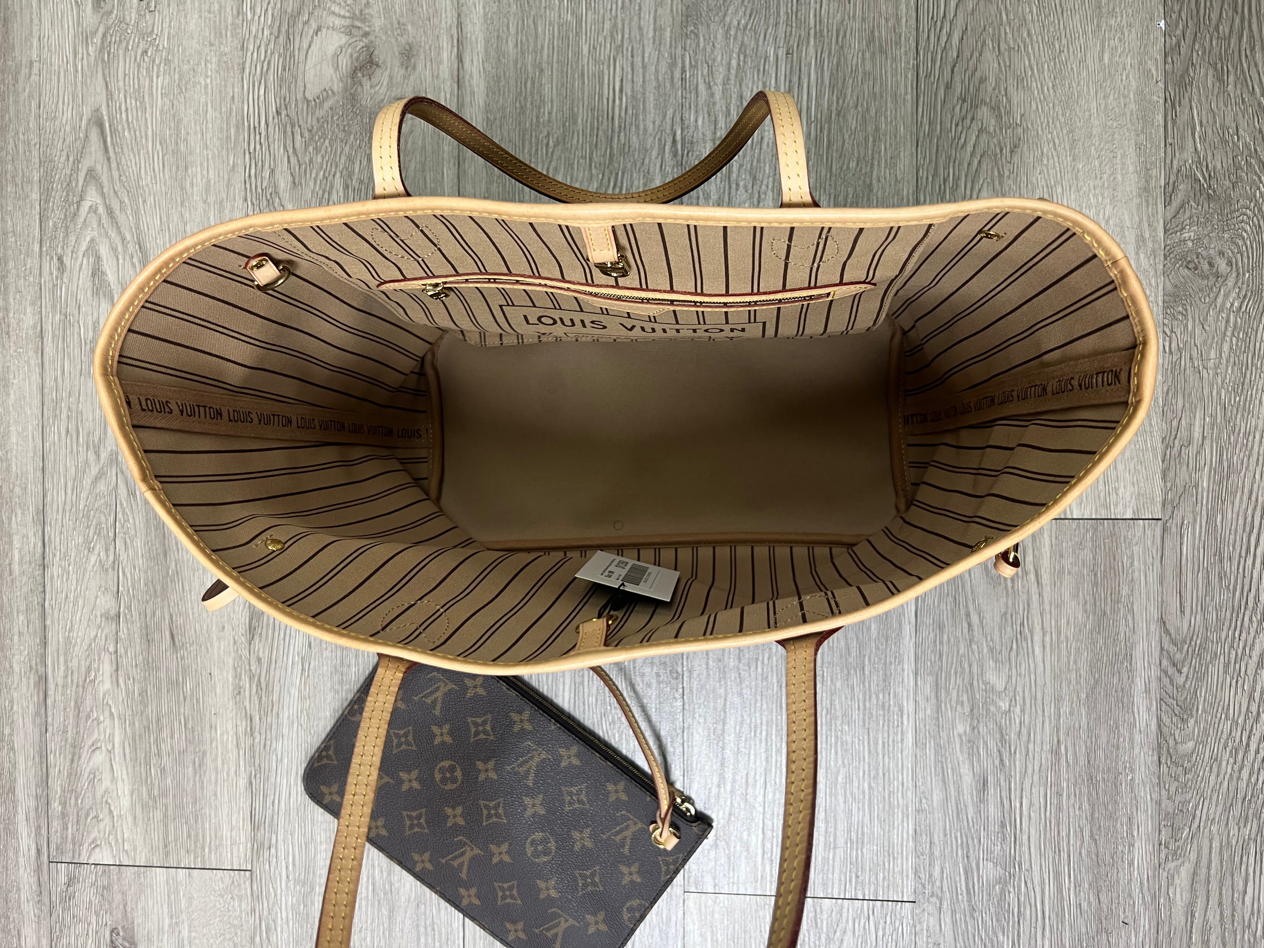 Louis Vuitton Brown Monogram Neverfull Bag