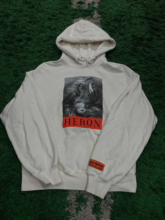 Heron Preston Hoodie White Used Medium