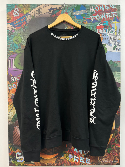 Chrome Hearts Black Neck Logo Crewneck