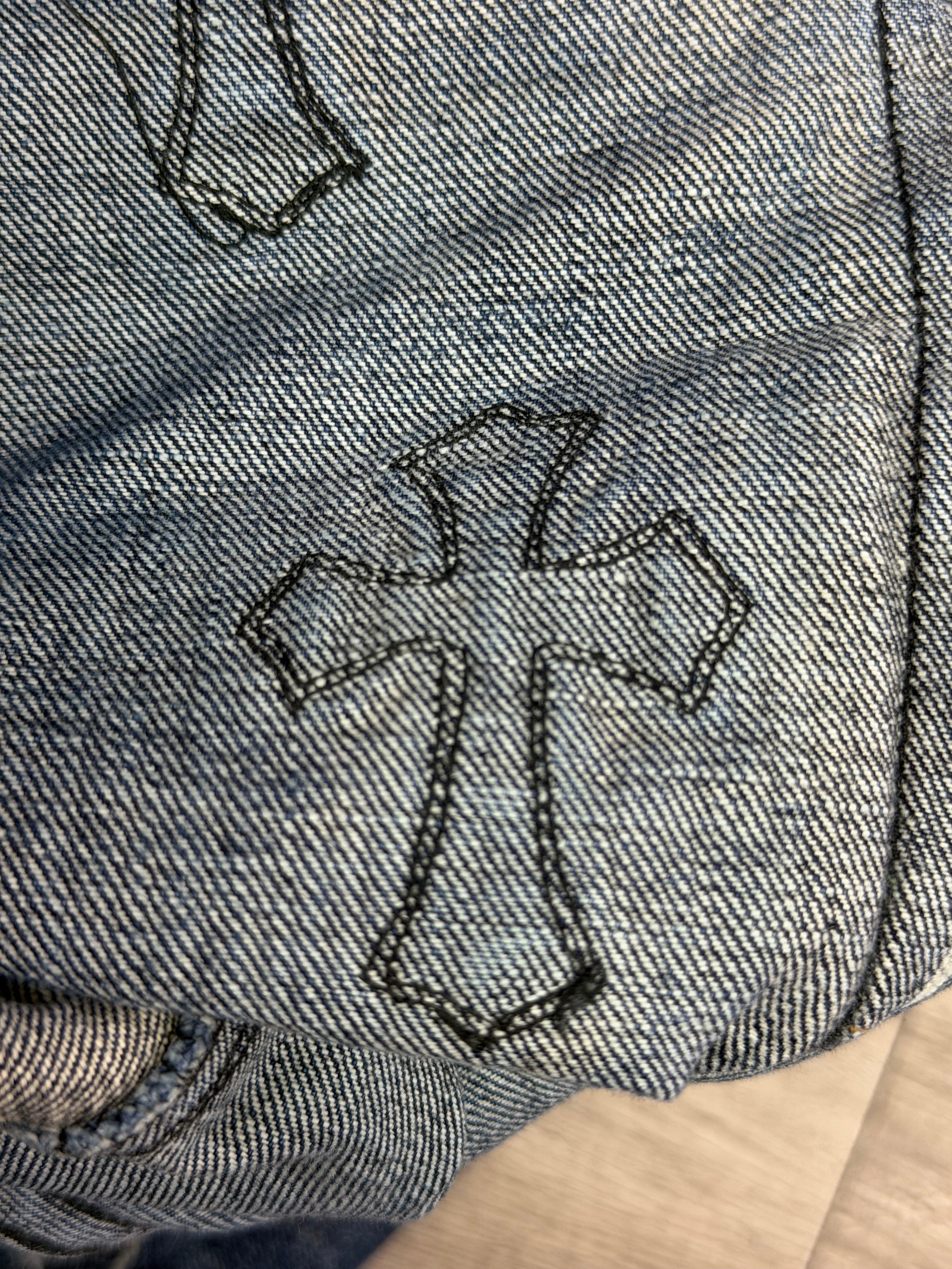Chrome Hearts Denim Cross Patch Jeans