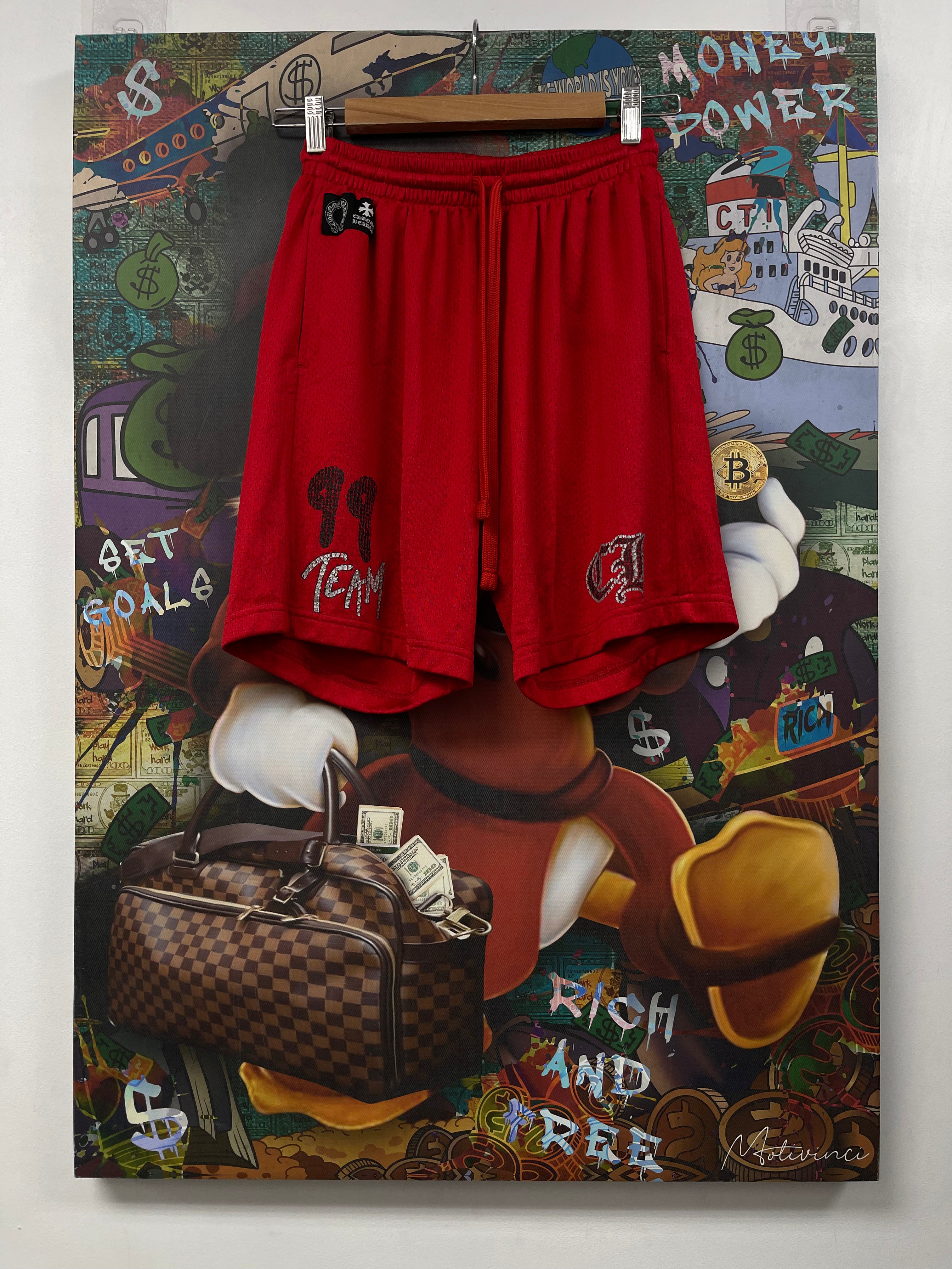 Chrome Hearts Matty Boy Red Form Shorts