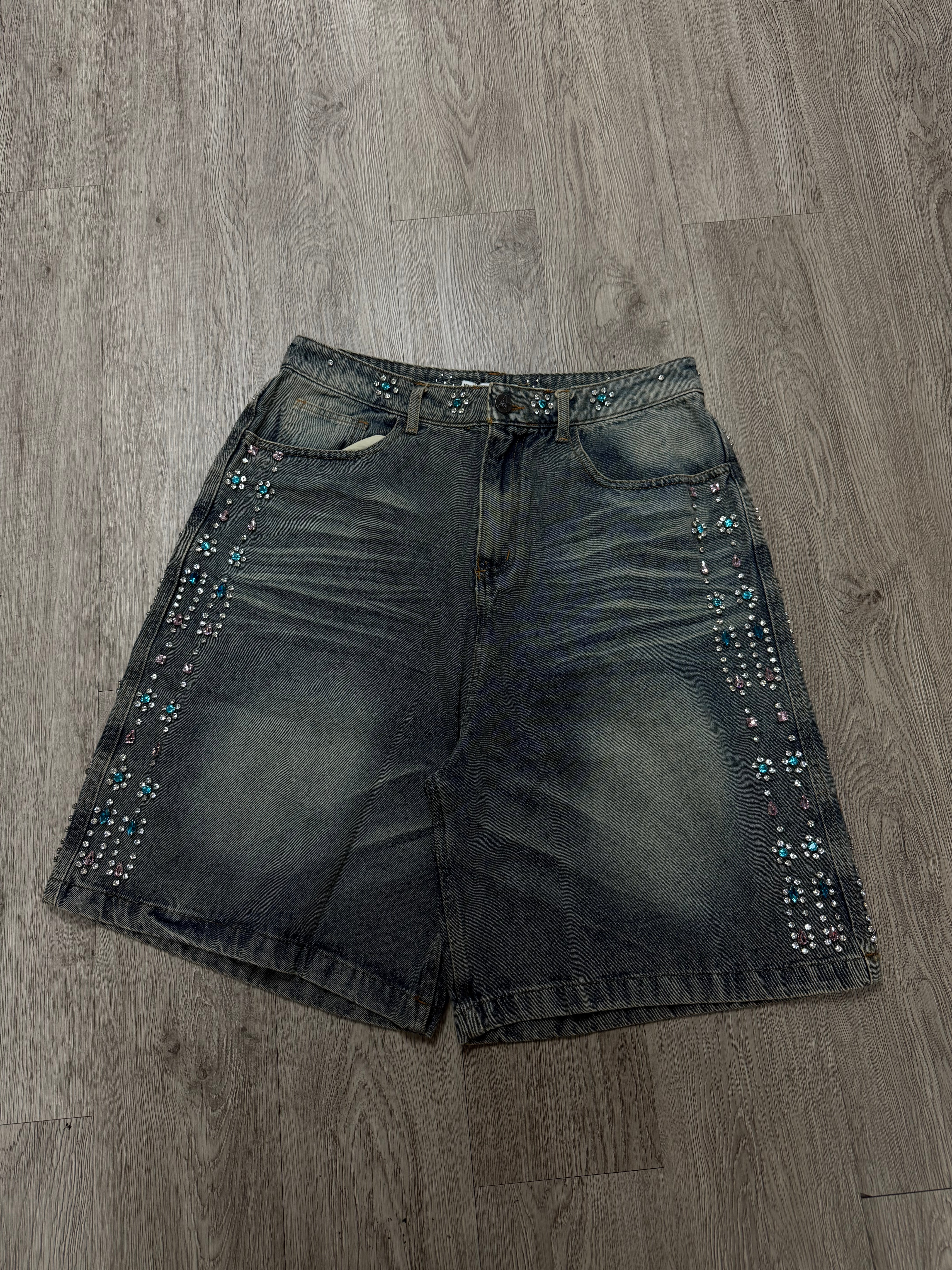 VALE Forever Candy Jorts Light Wash Denim