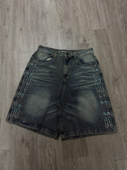 VALE Forever Candy Jorts Light Wash Denim