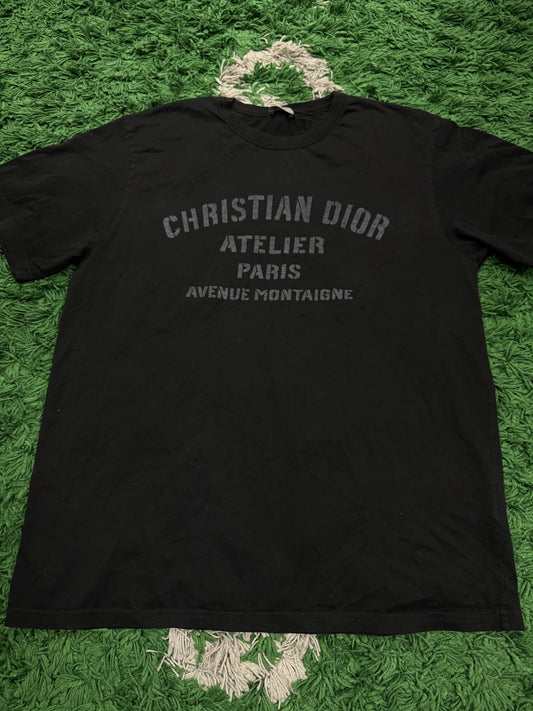 Dior Atelier Tee Black Grey Used XXL N/A