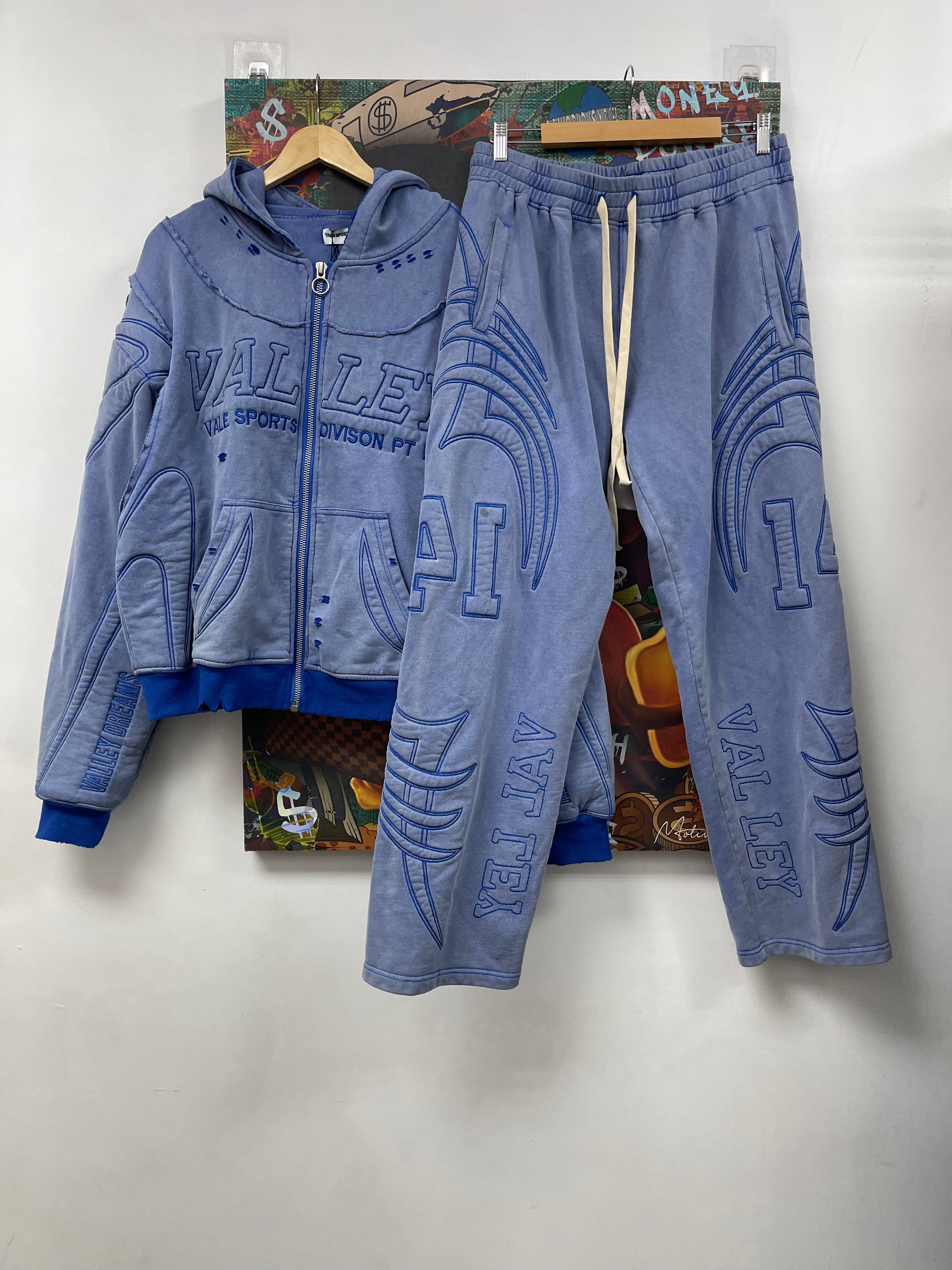 Vale Blue Carver (Fits a LARGE) Sweatsuit