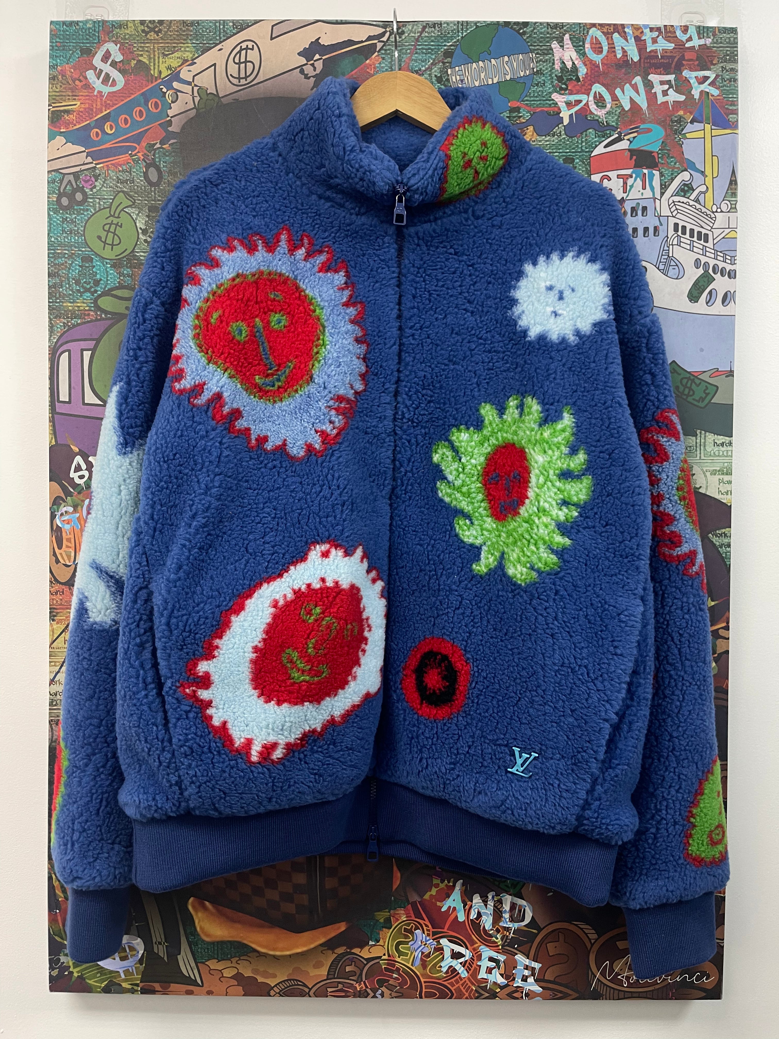 Louis Vuitton Faces Zipped Blouson Fleece Jacket