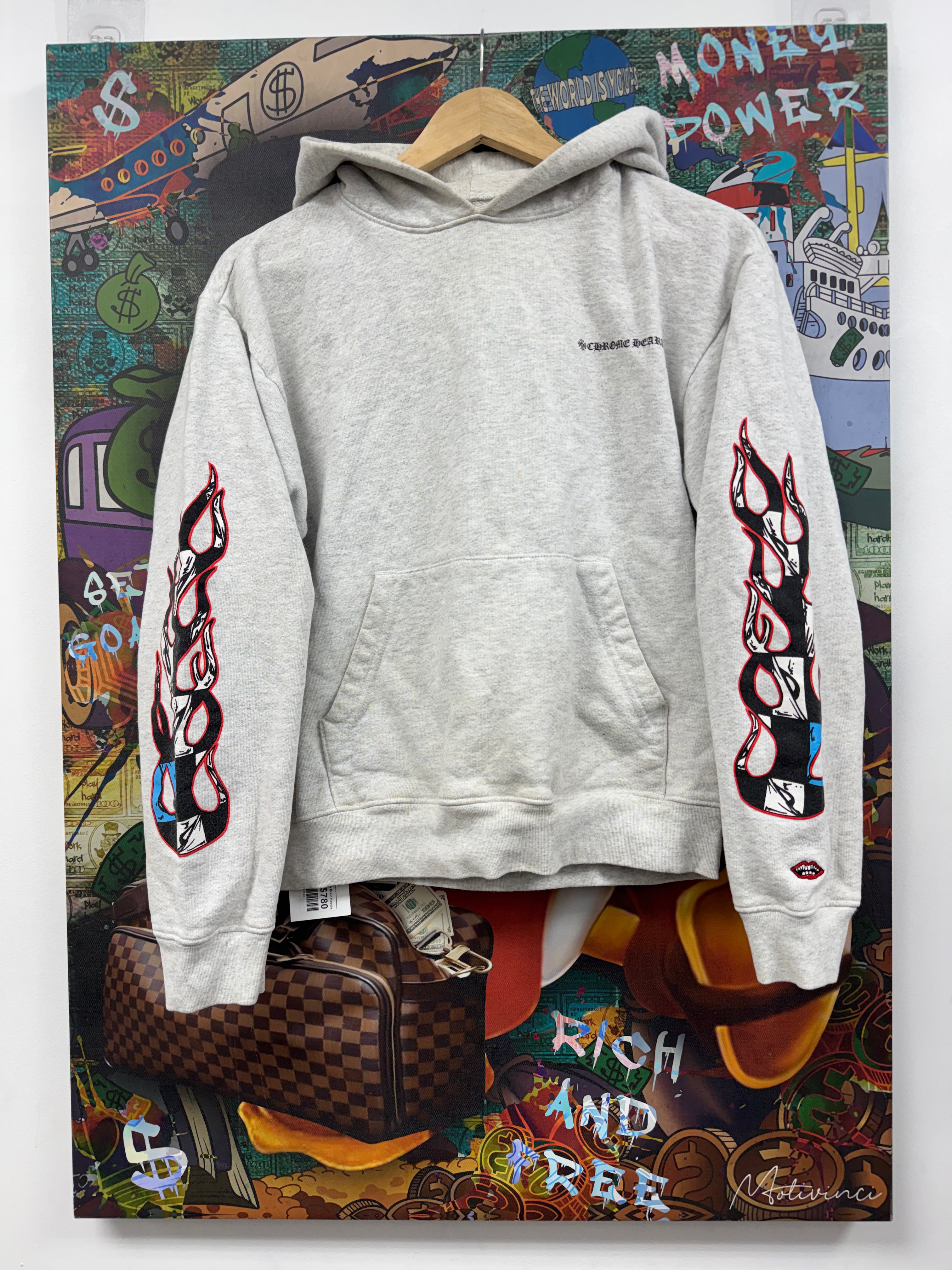 Chrome Hearts Grey Matty Boy Brain Hoodie