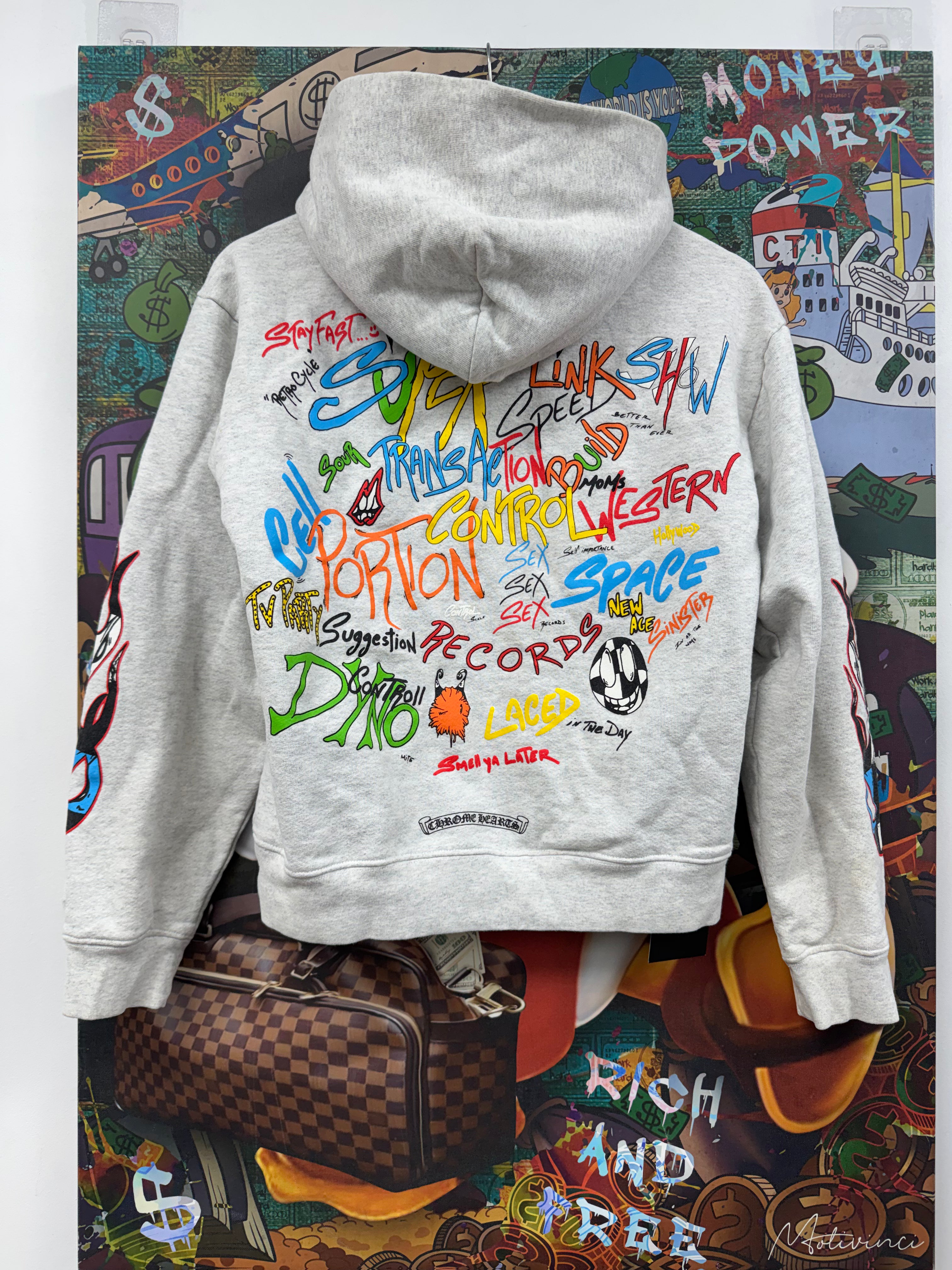 Chrome Hearts Grey Matty Boy Brain Hoodie