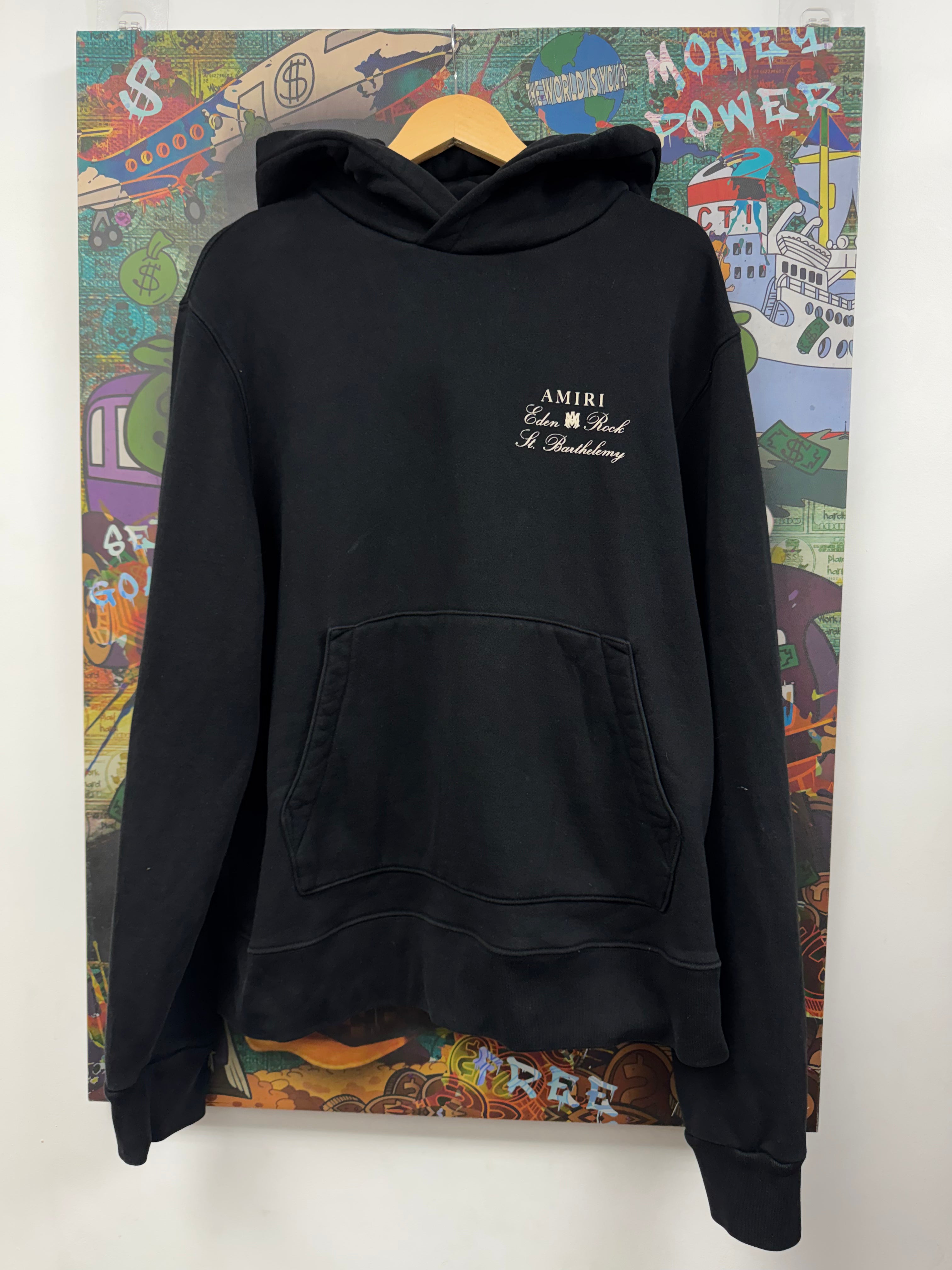 Amiri Black Cream St Barth Hoodie