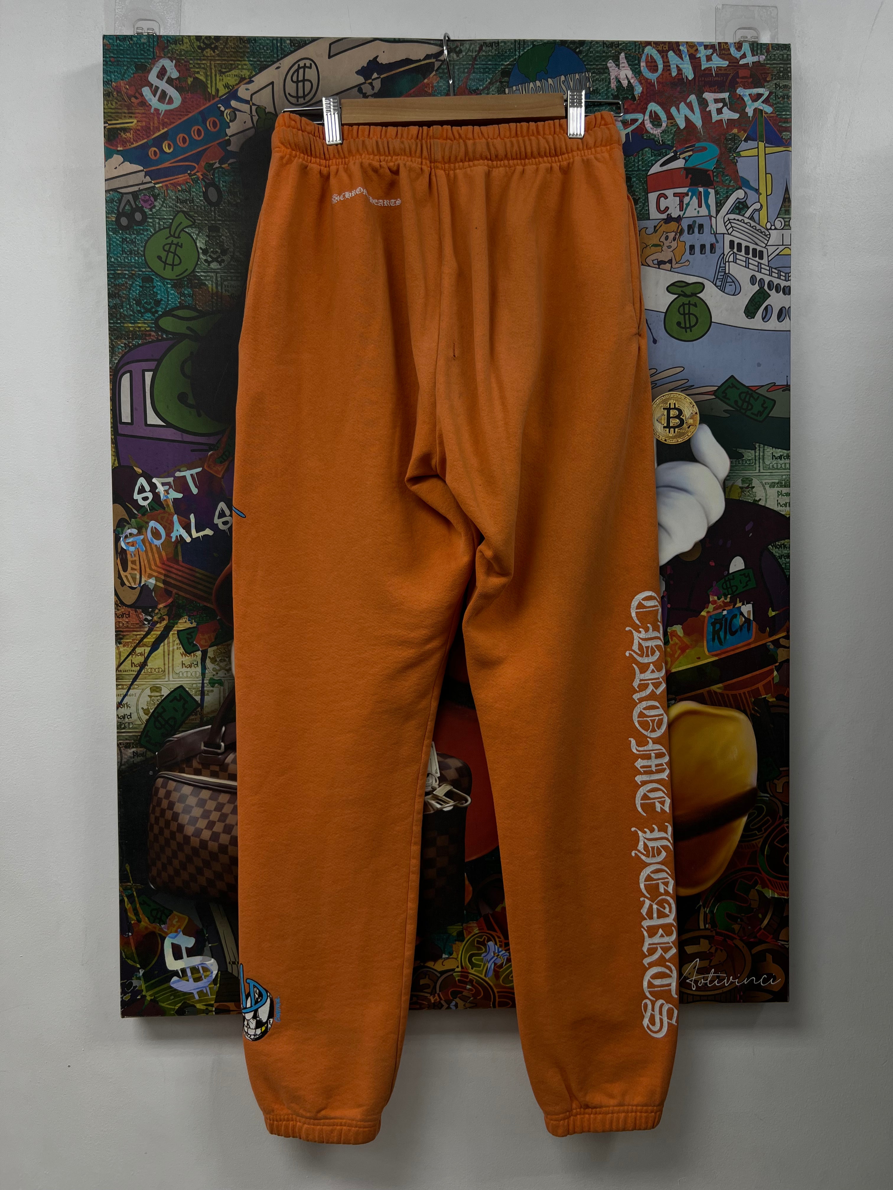 Chrome Hearts Matty Boy Orange Link Sweats