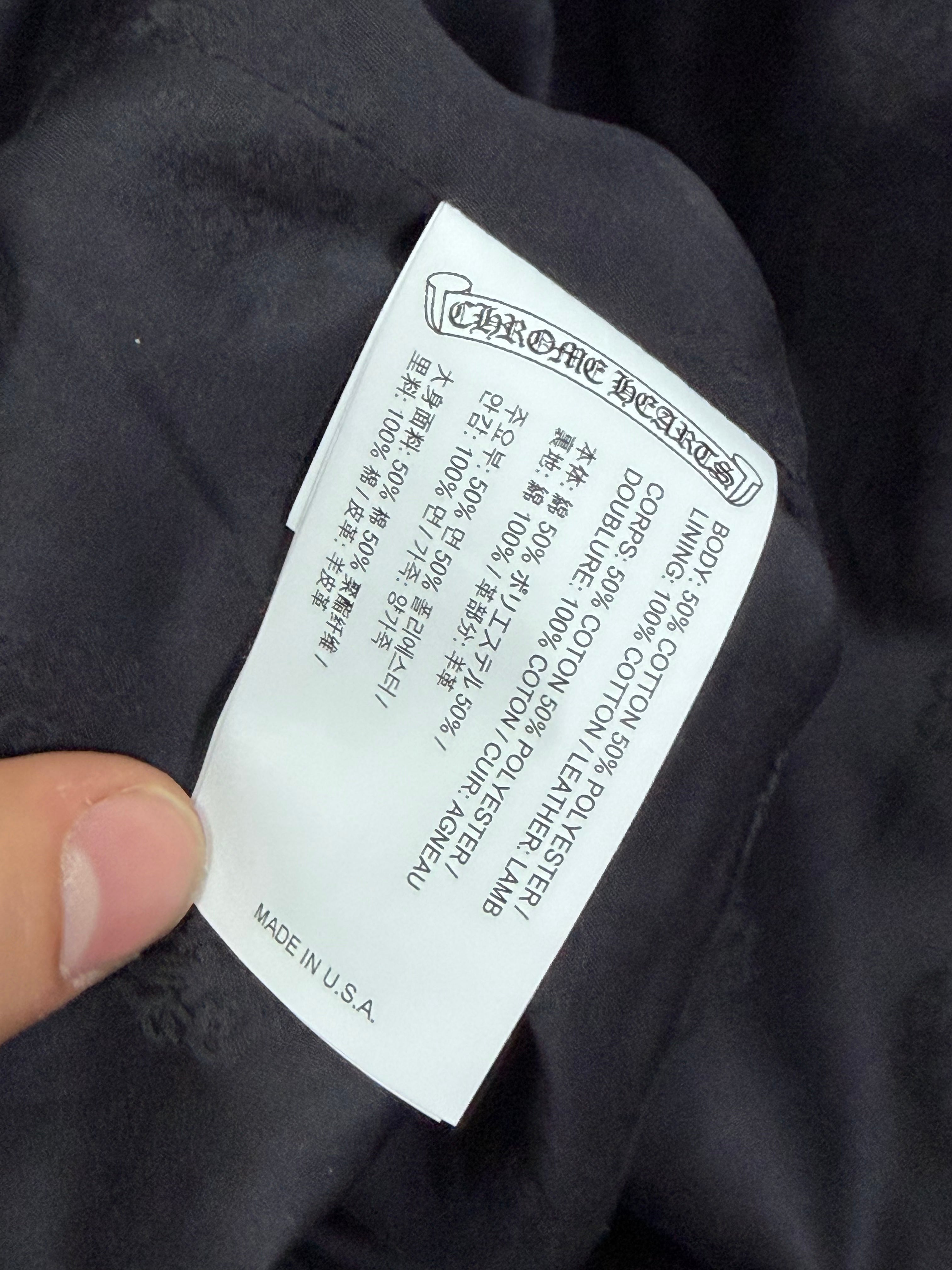 Chrome  Hearts Burgundy Sherpa Fleece Jacket