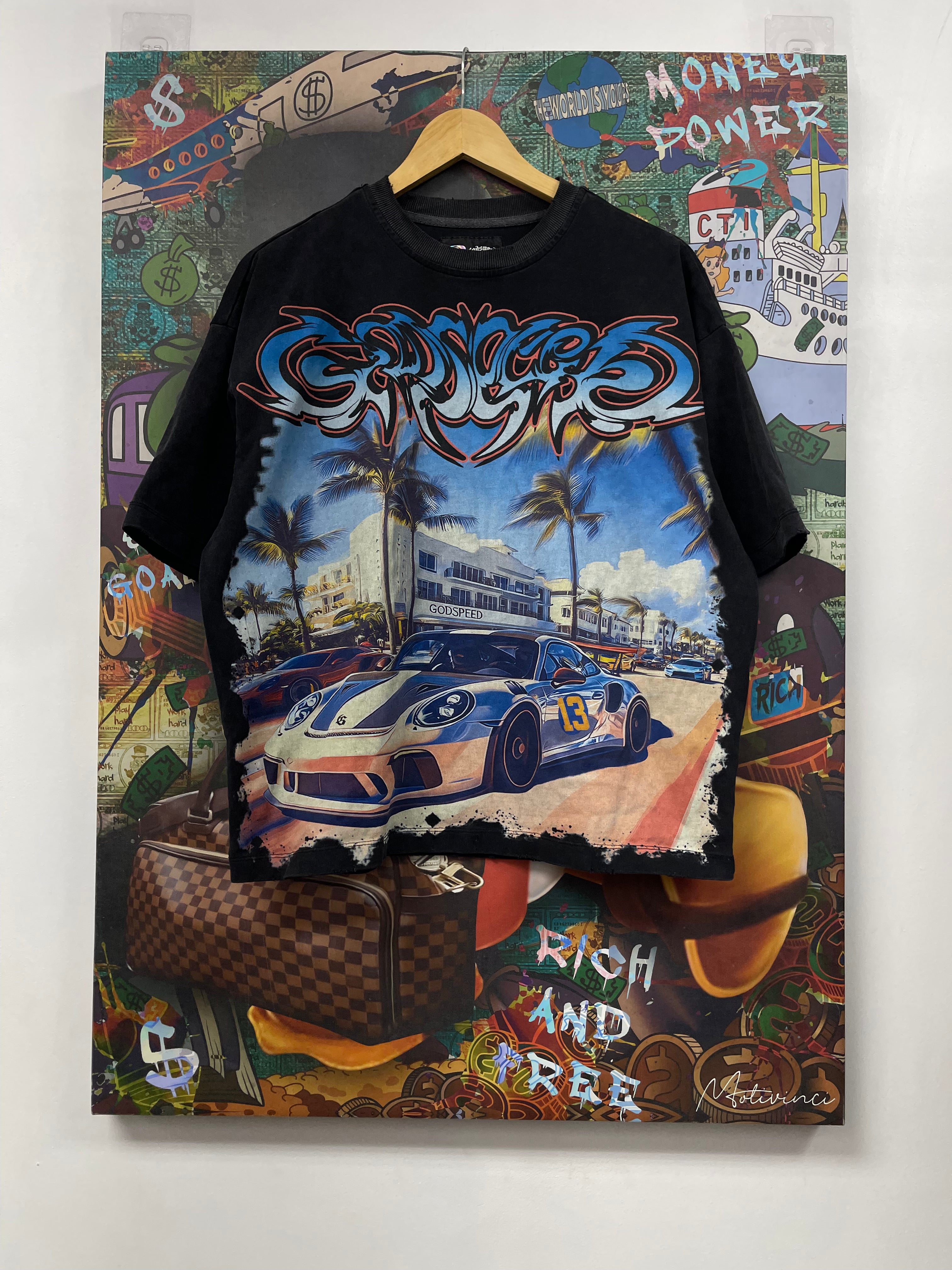 Godspeed Black Miami Race Tee
