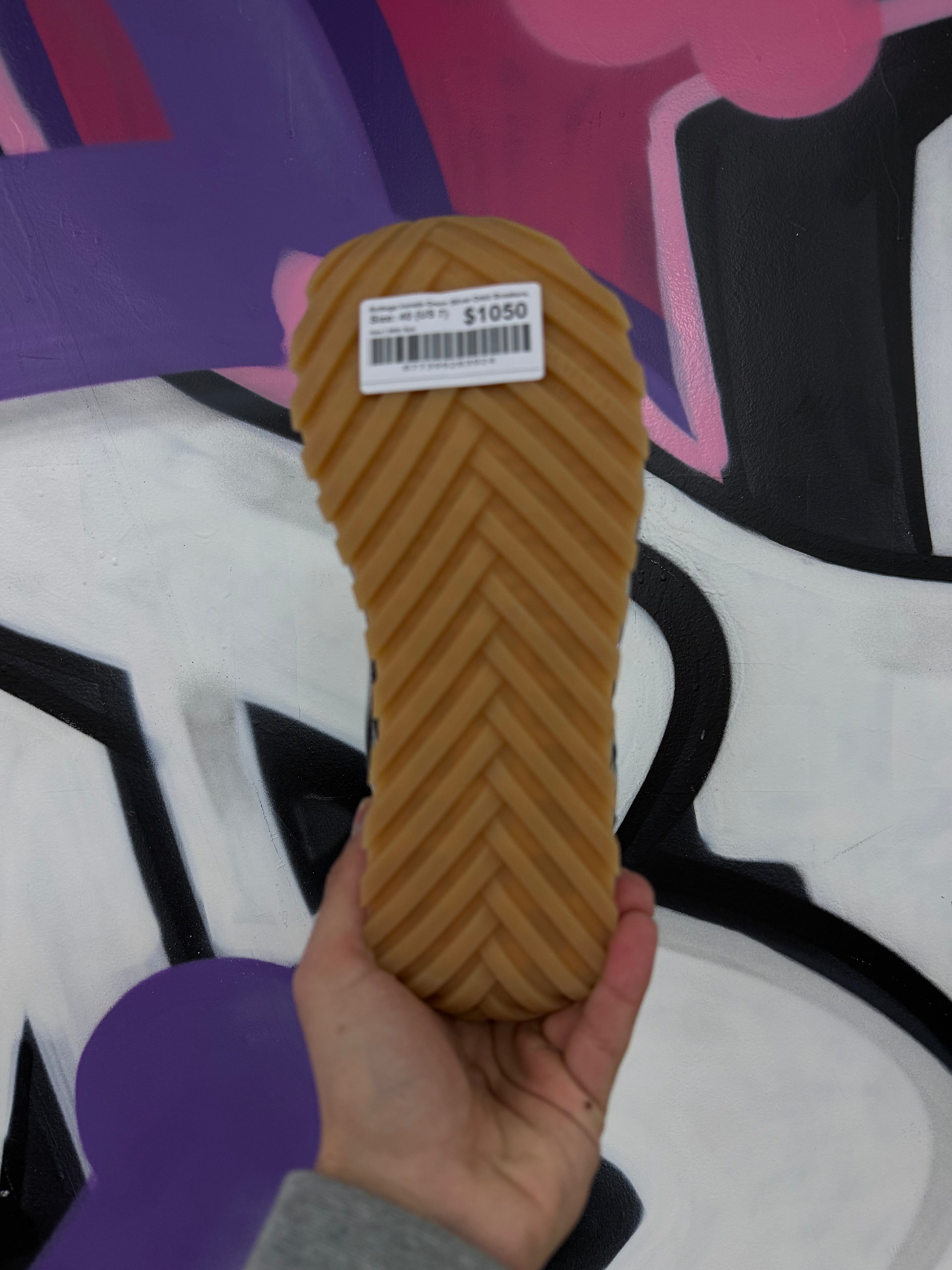 Bottega Veneta Green Silver Orbit Sneakers