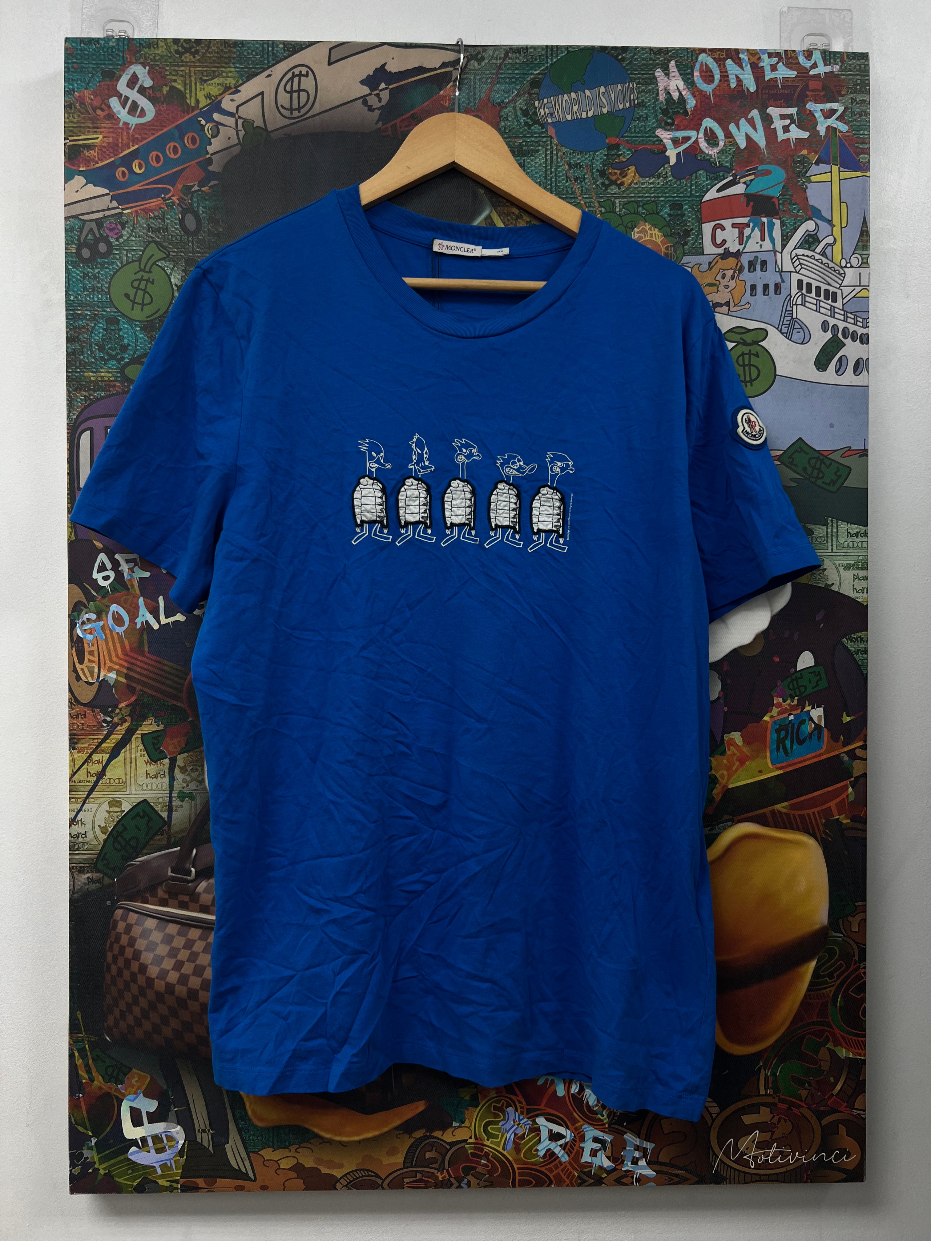 Moncler Blue Duck Tee
