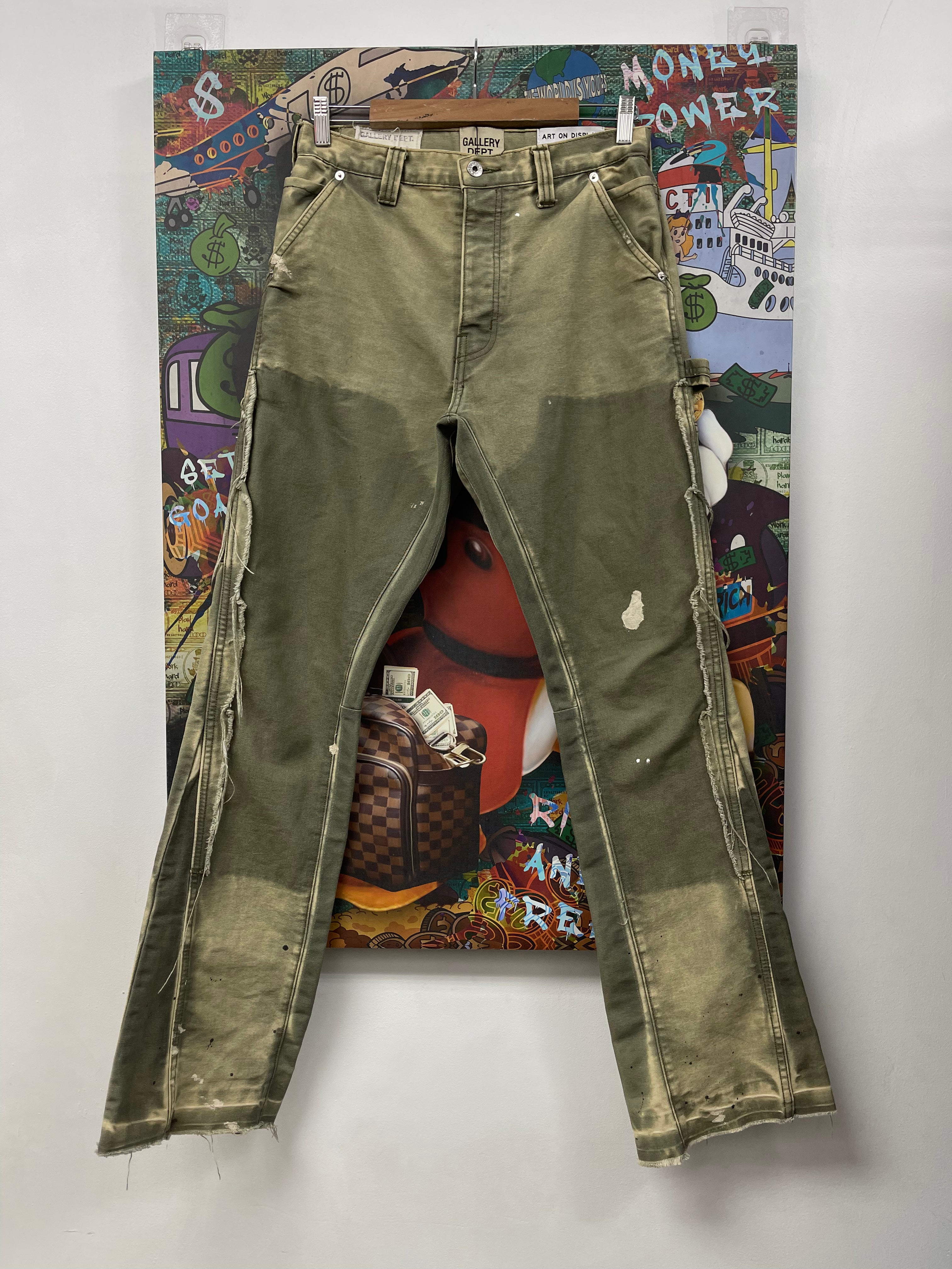 Gallery Dept Olive Flared (Altered Fits 30) Jeans