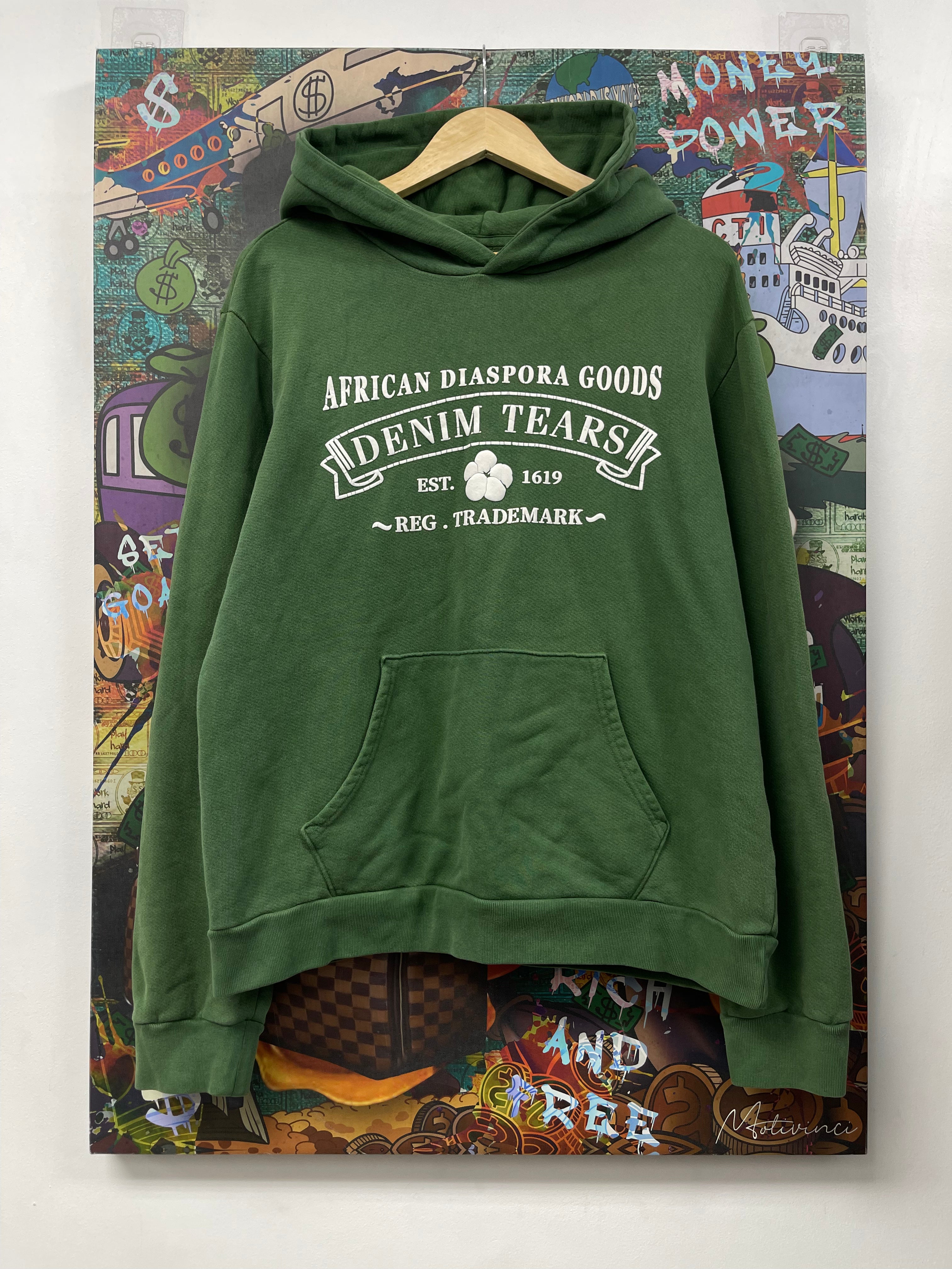 Denim Tears Greem White ADG Hoodie