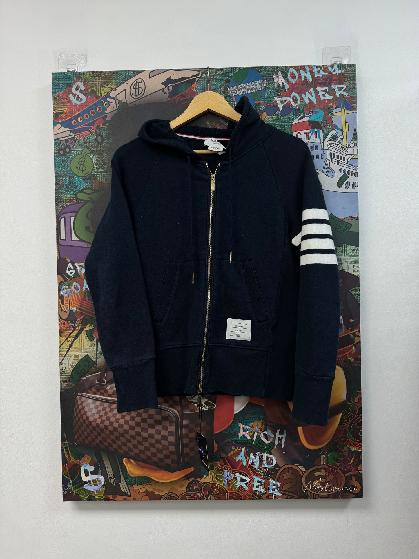 Thom Browne Navy Hoodie