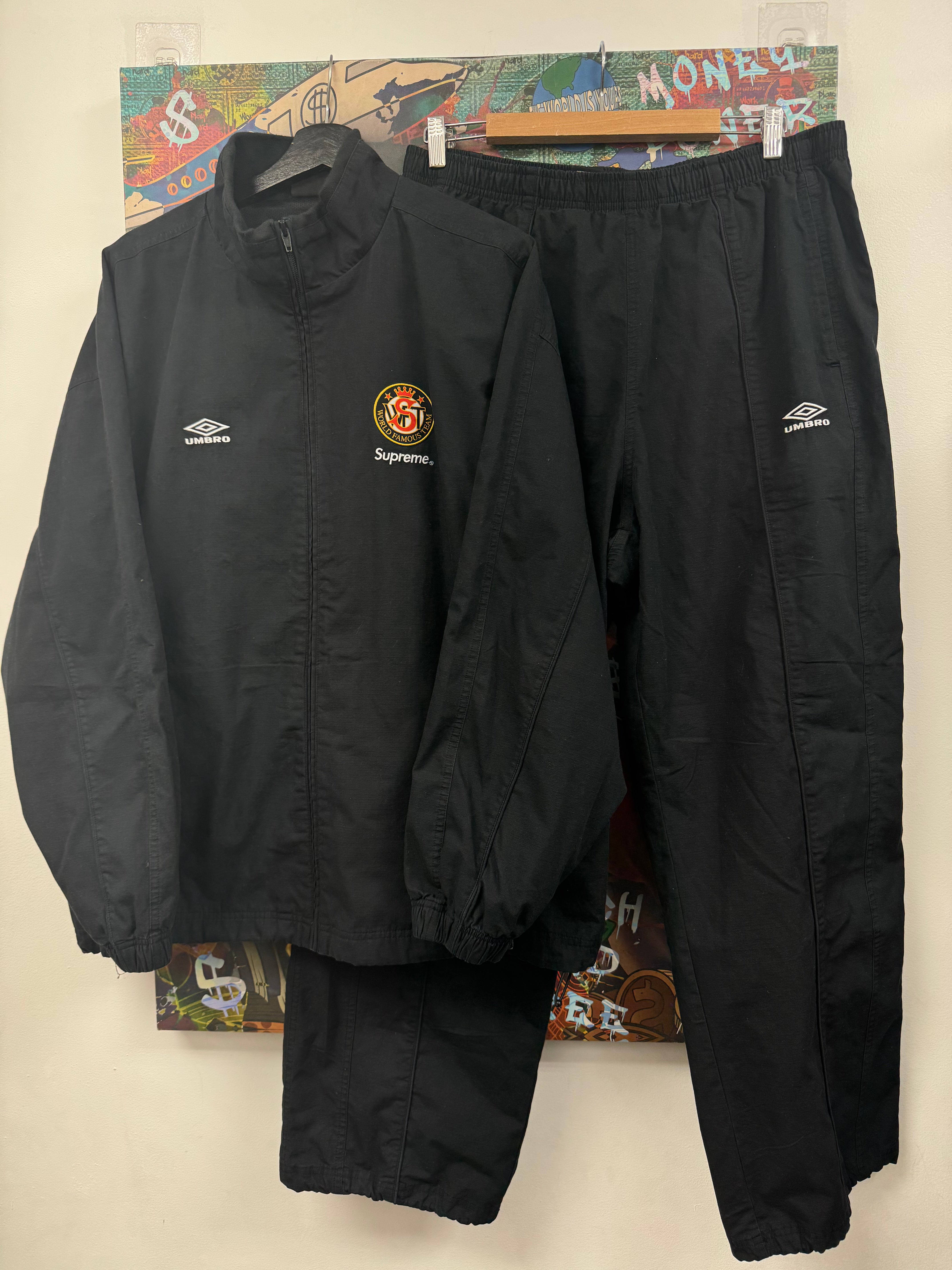 Supreme Umbro Black Ripstop Track Suit