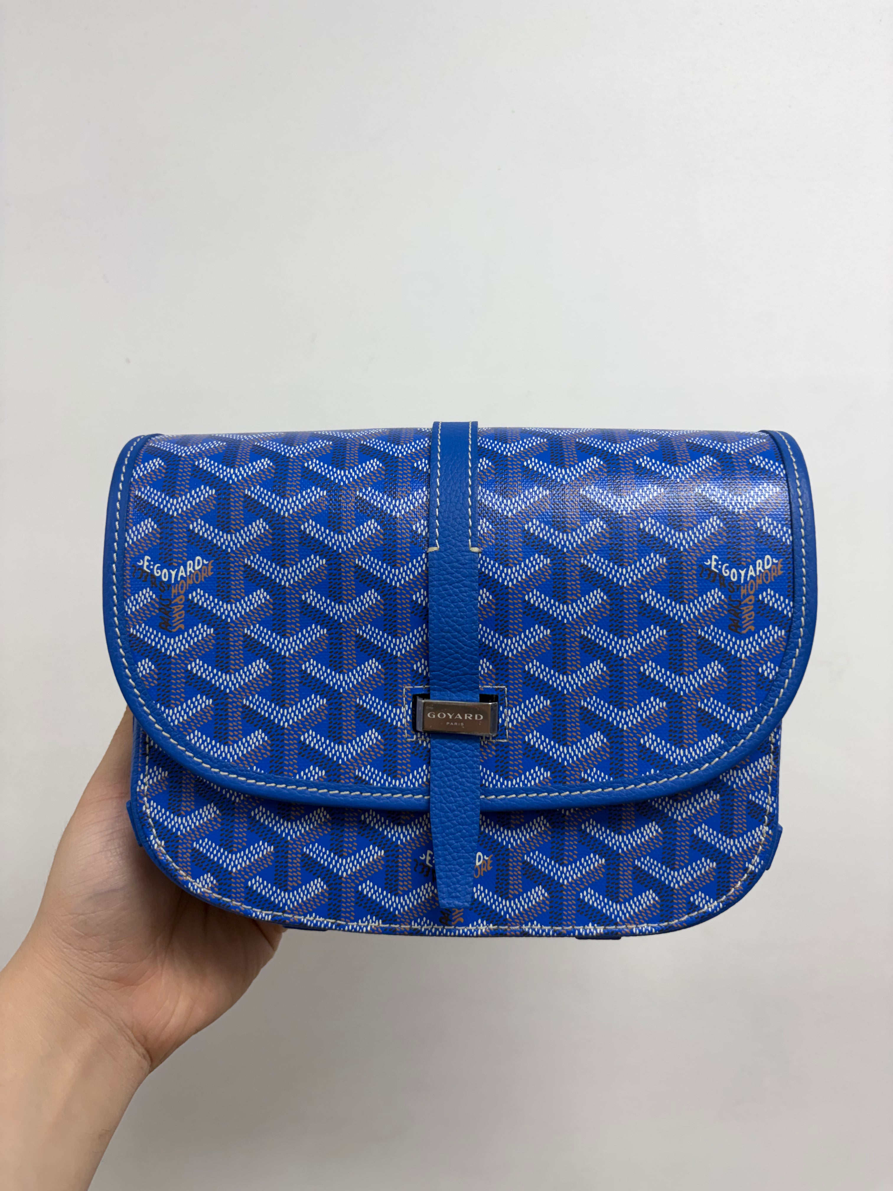 Goyard Sky Blue Belvedere Bag