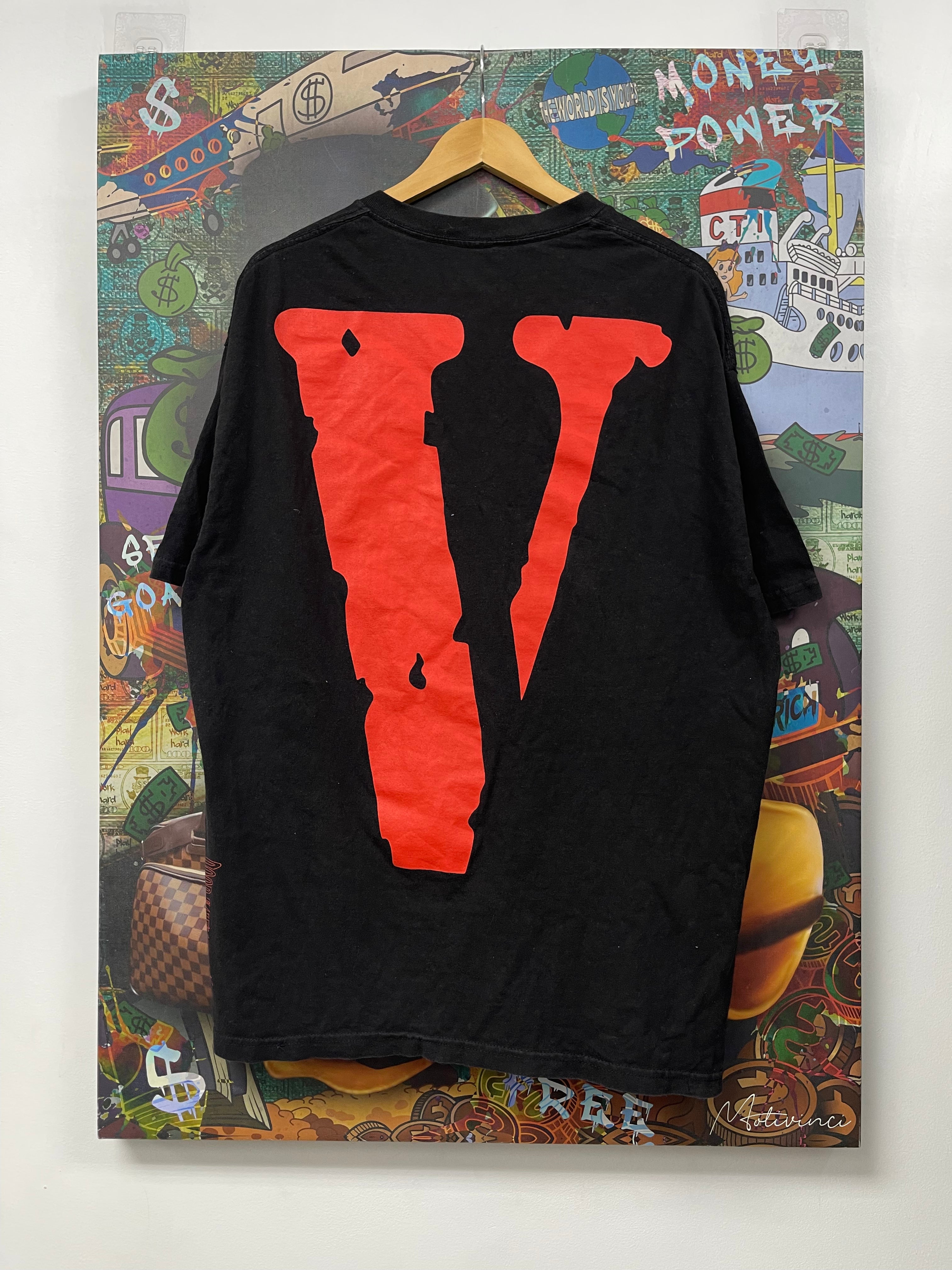 Vlone Black Red Bad Habits Tee