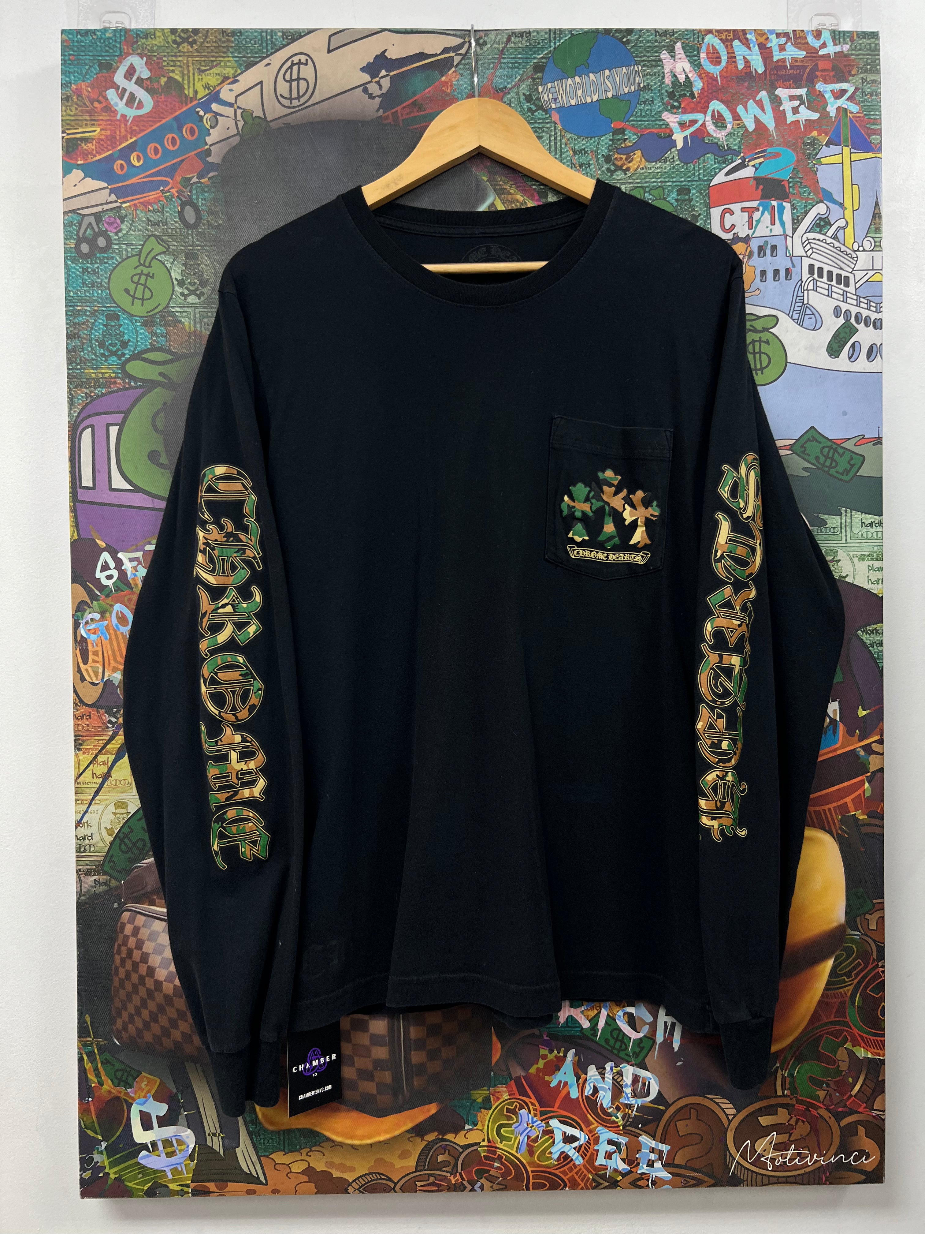 Chrome  Hearts Camo King Taco (Repaired) Long Sleeve