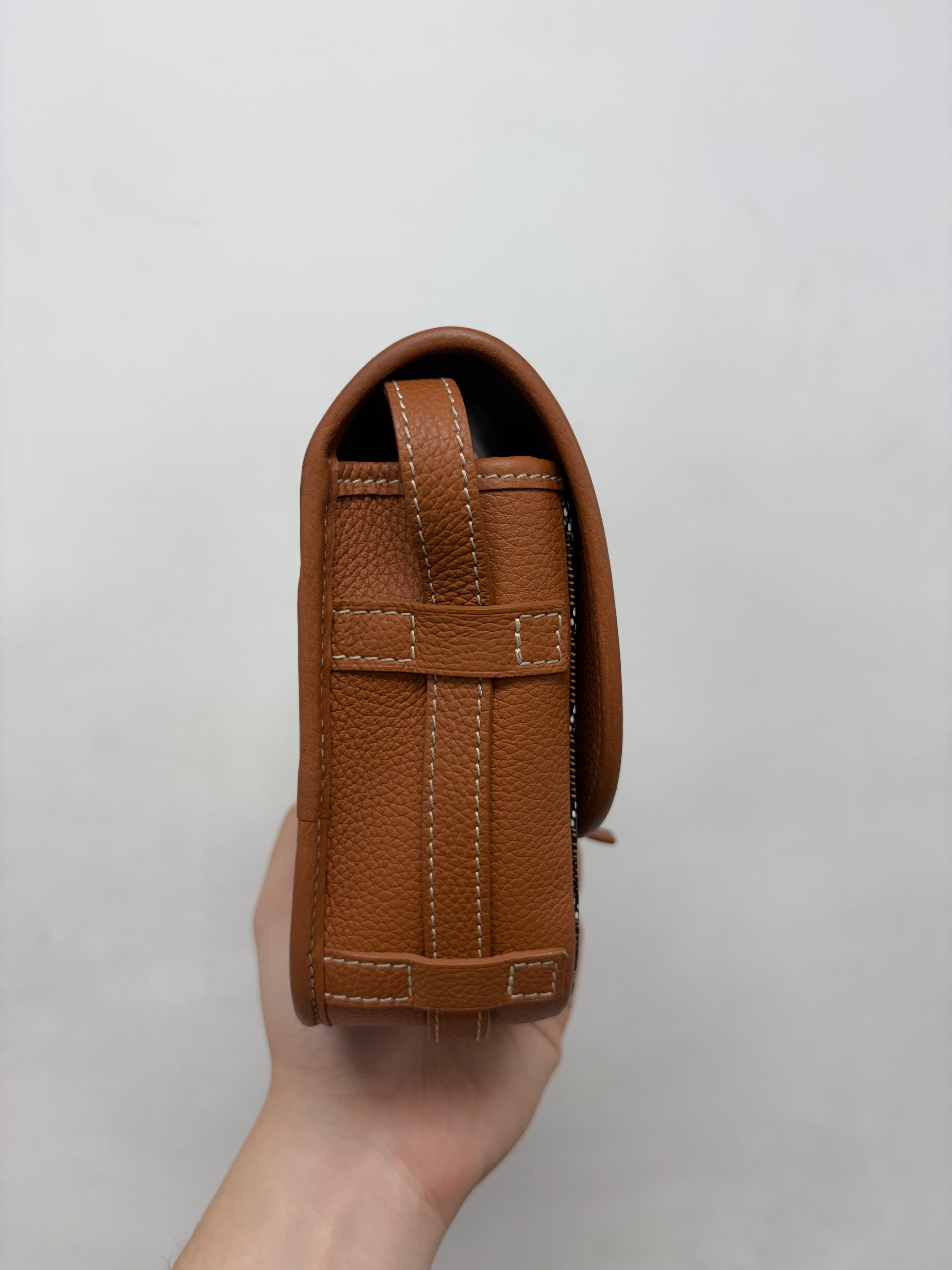 Goyard Tan Brown Belvedere Bag
