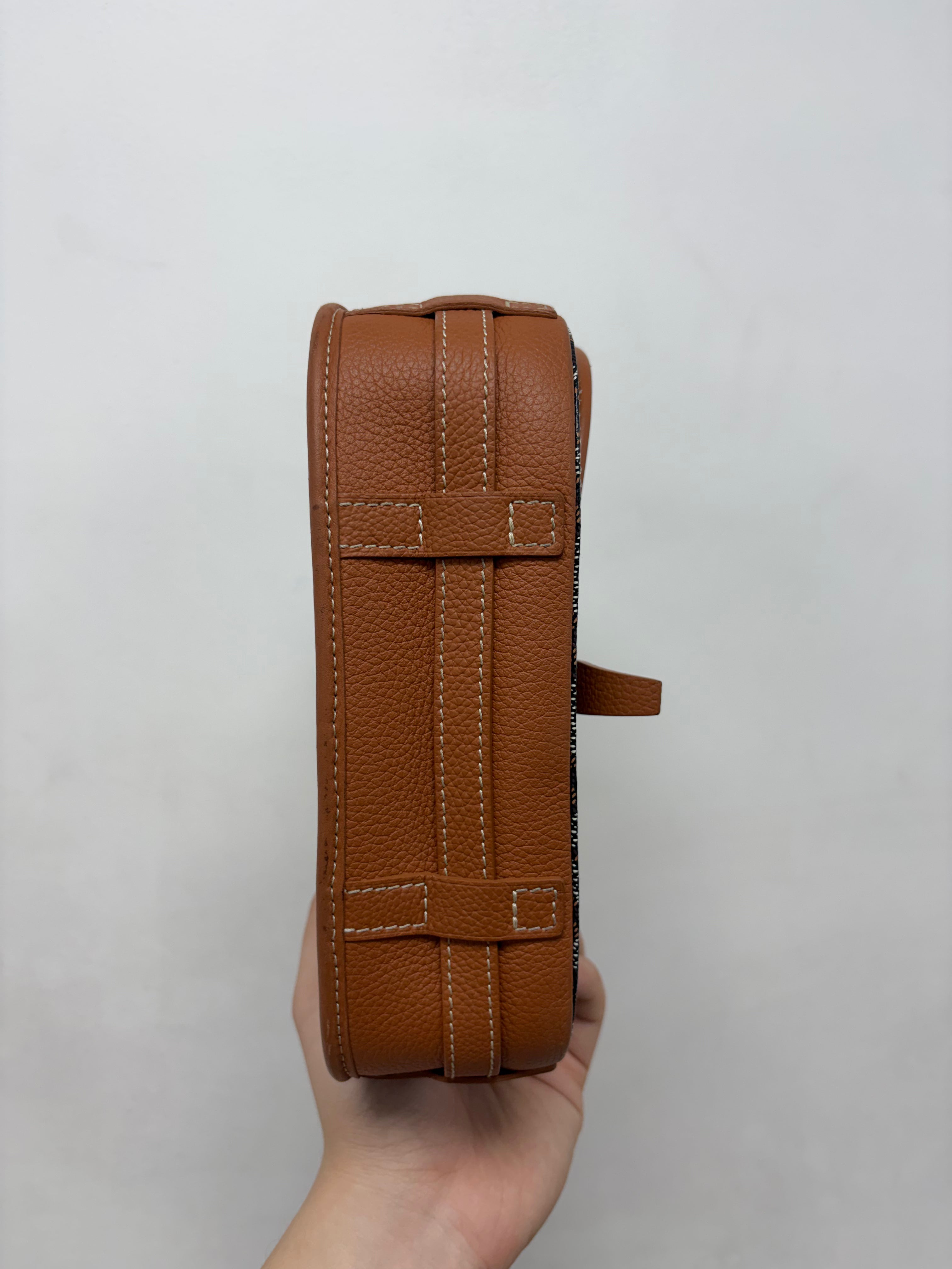 Goyard Tan Brown Belvedere Bag