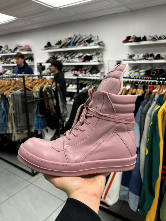 Rick Owens Geo Basket Hi Triple Pink New 45 (US 12) With Box