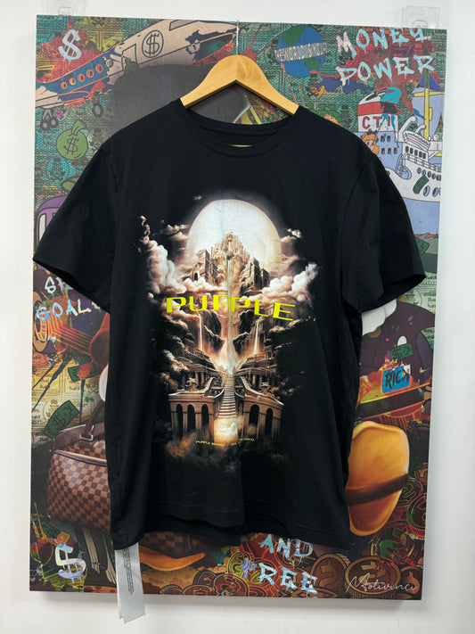 Purple Brand Sky High Black Tee