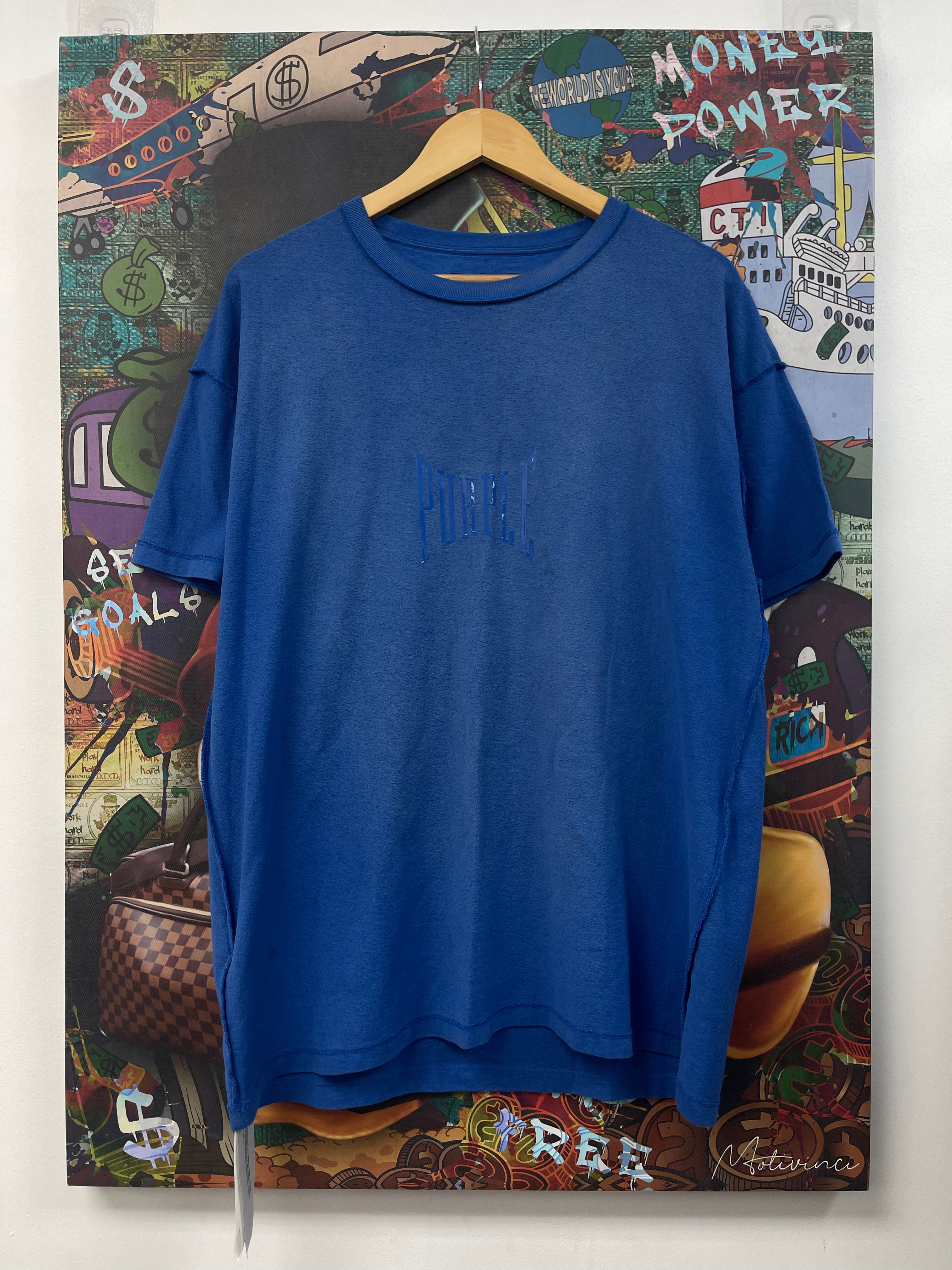 Purple Brand Blue Faded Mono Tee