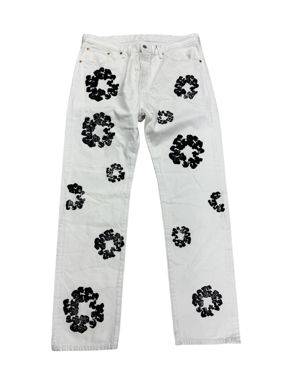 Denim Tears Wreath White & Black Jeans
