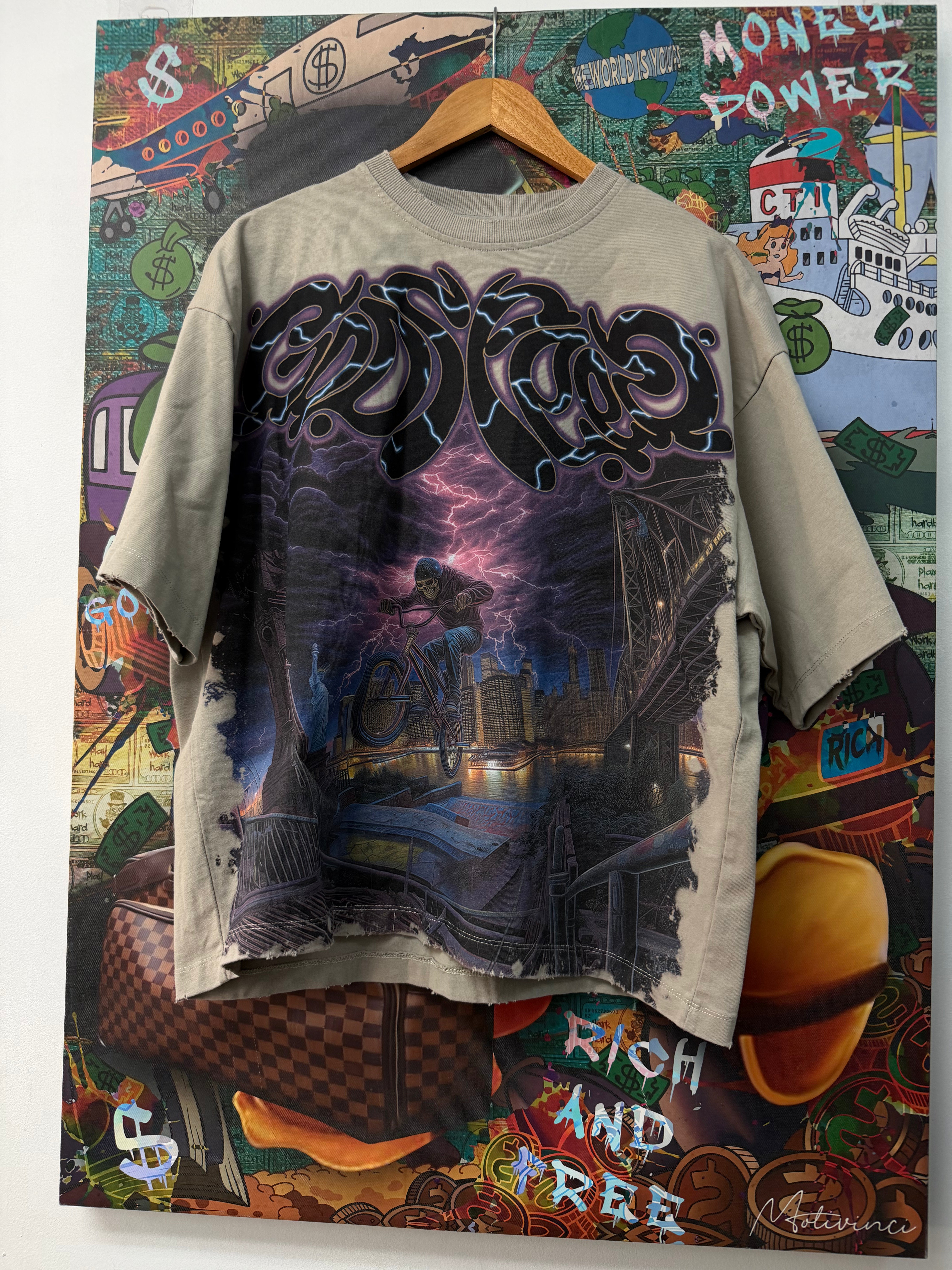 Godspeed Grey BMX Tee