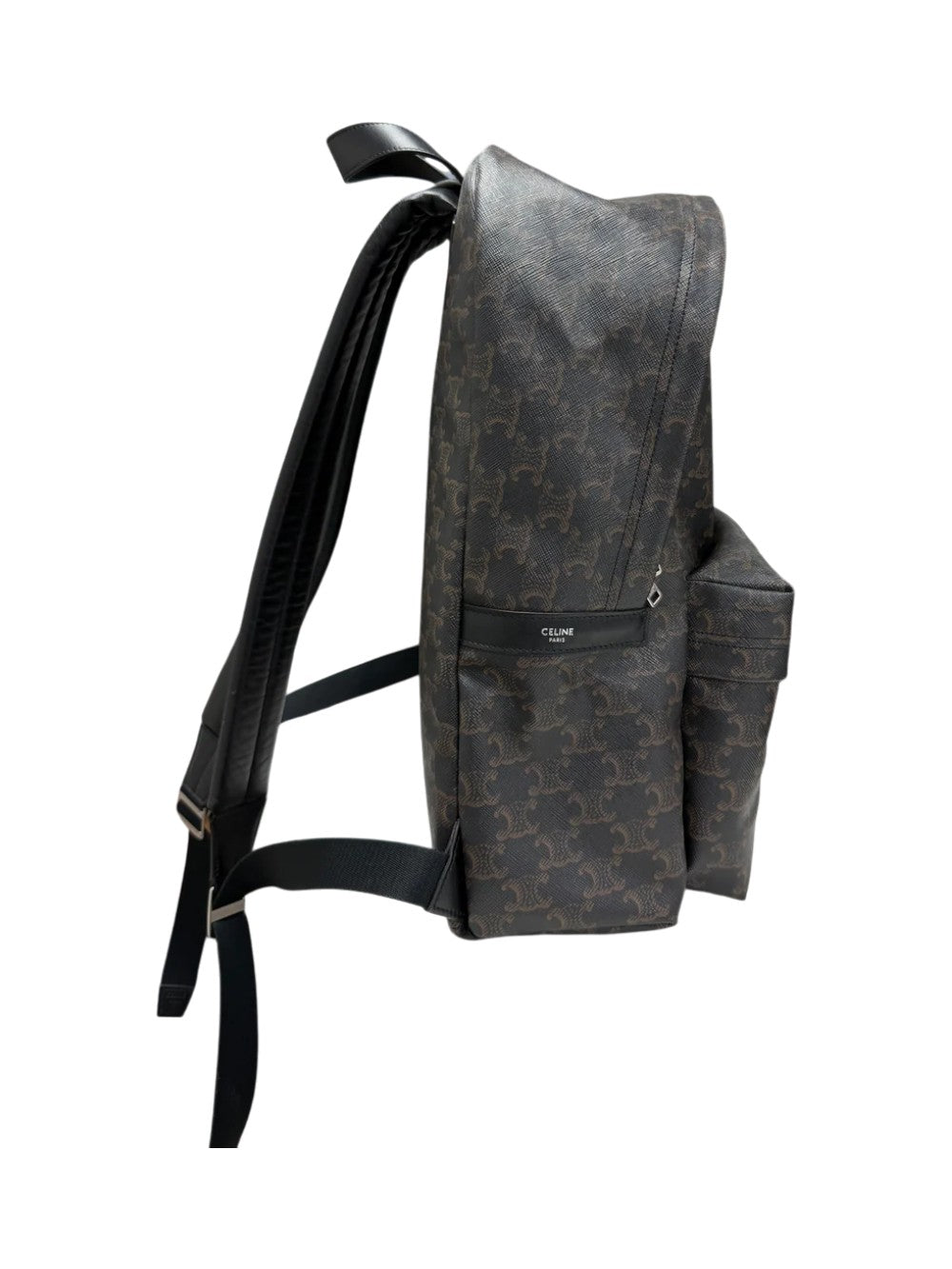 Celine Triomphe Canvas Black & Brown Backpack