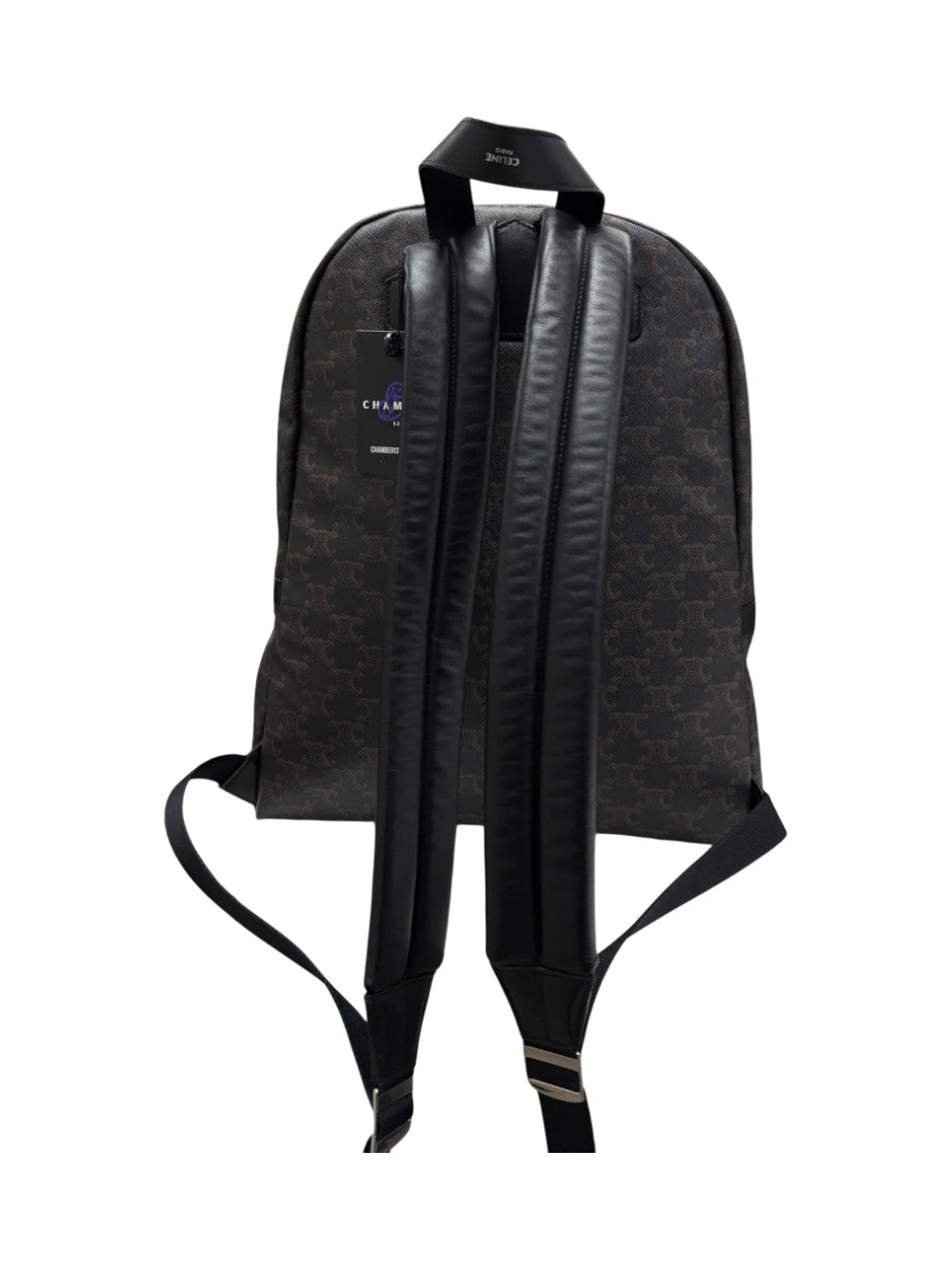 Celine Triomphe Canvas Black & Brown Backpack