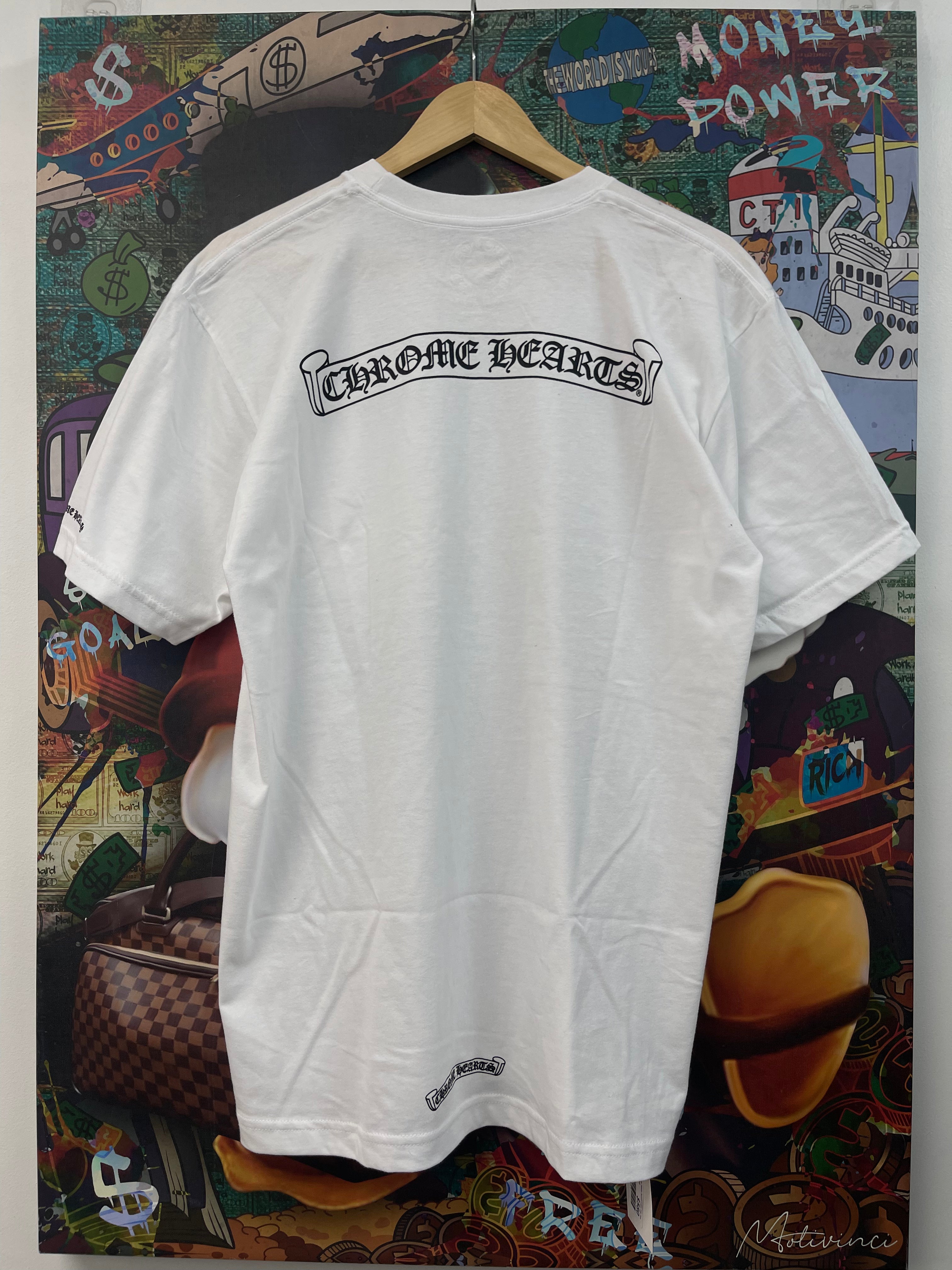 Chrome Hearts White Sctoll Logo Tee Tee