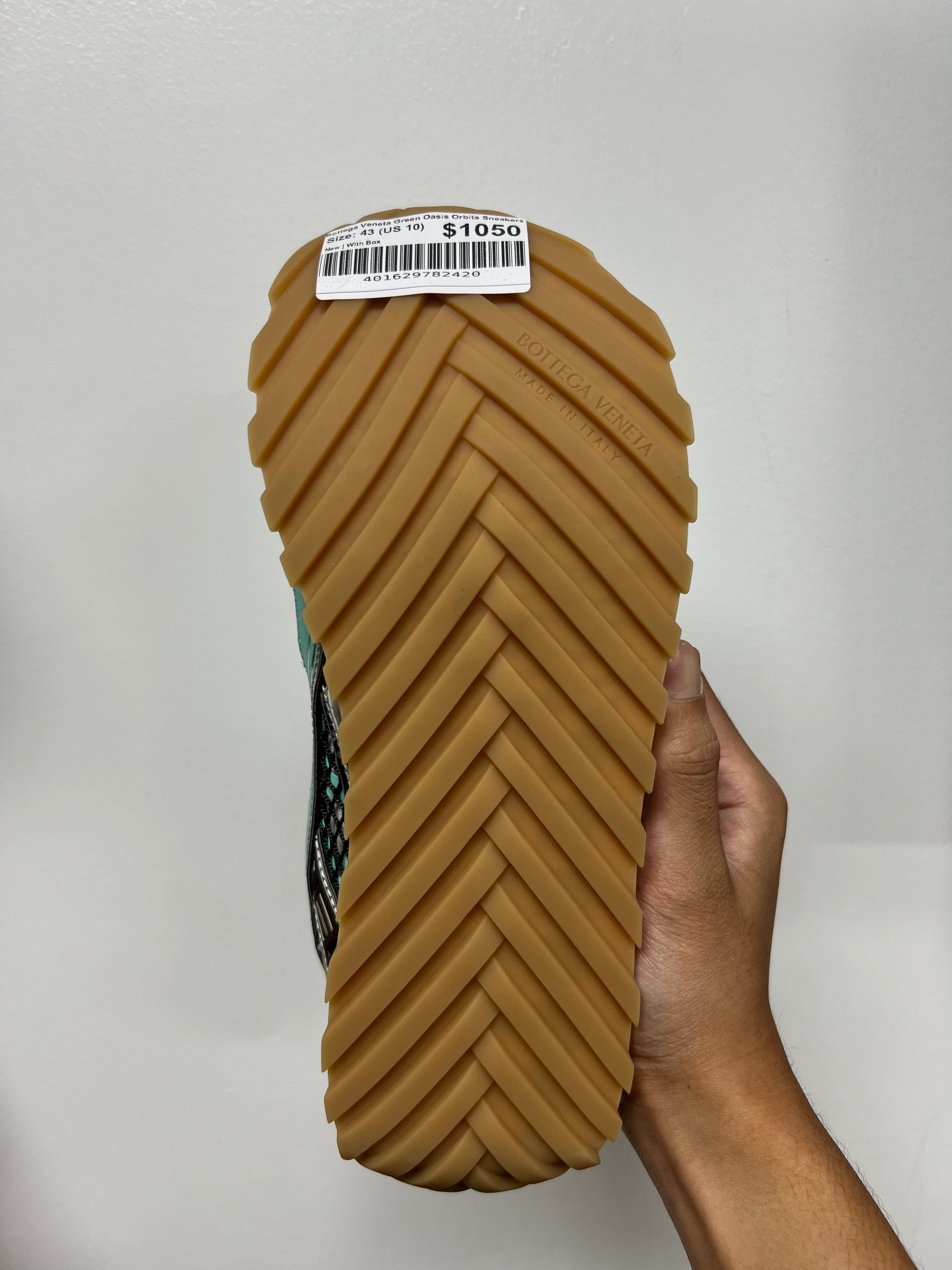 Bottega Veneta Green Oasis Orbits Sneakers